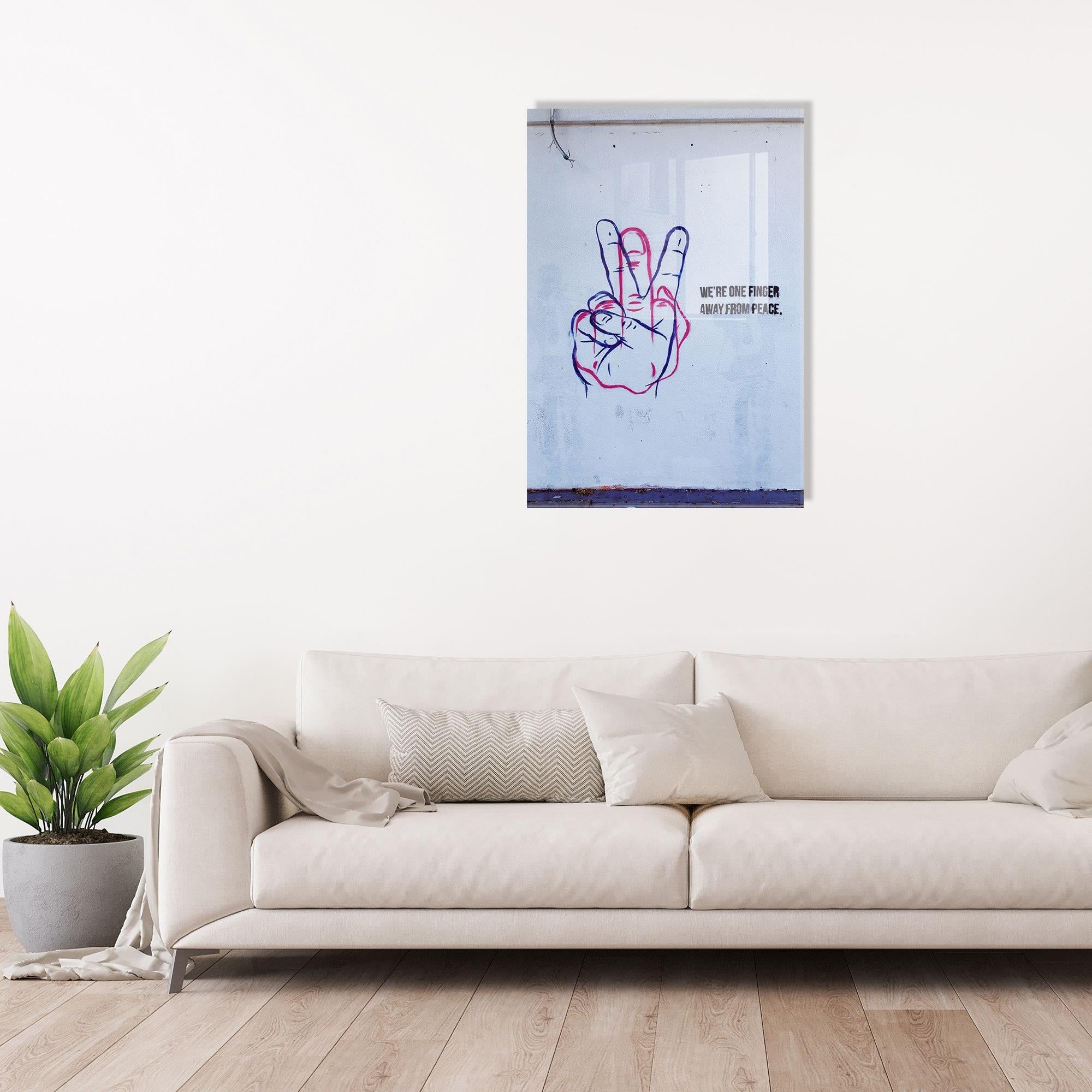 UV-593 Baskılı Cam Dikdörtgen Duvar Tablosu | ByLamp