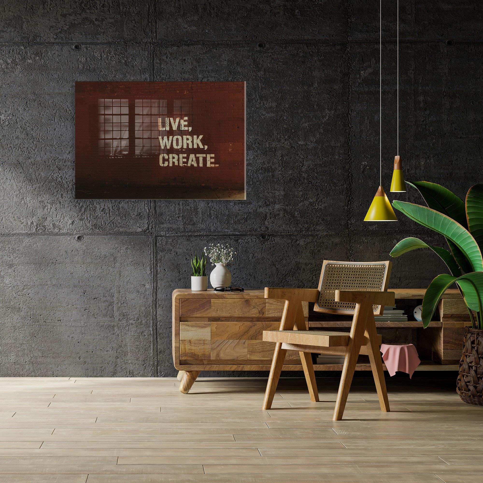 UV-598 Baskılı Cam Dikdörtgen Duvar Tablosu | ByLamp