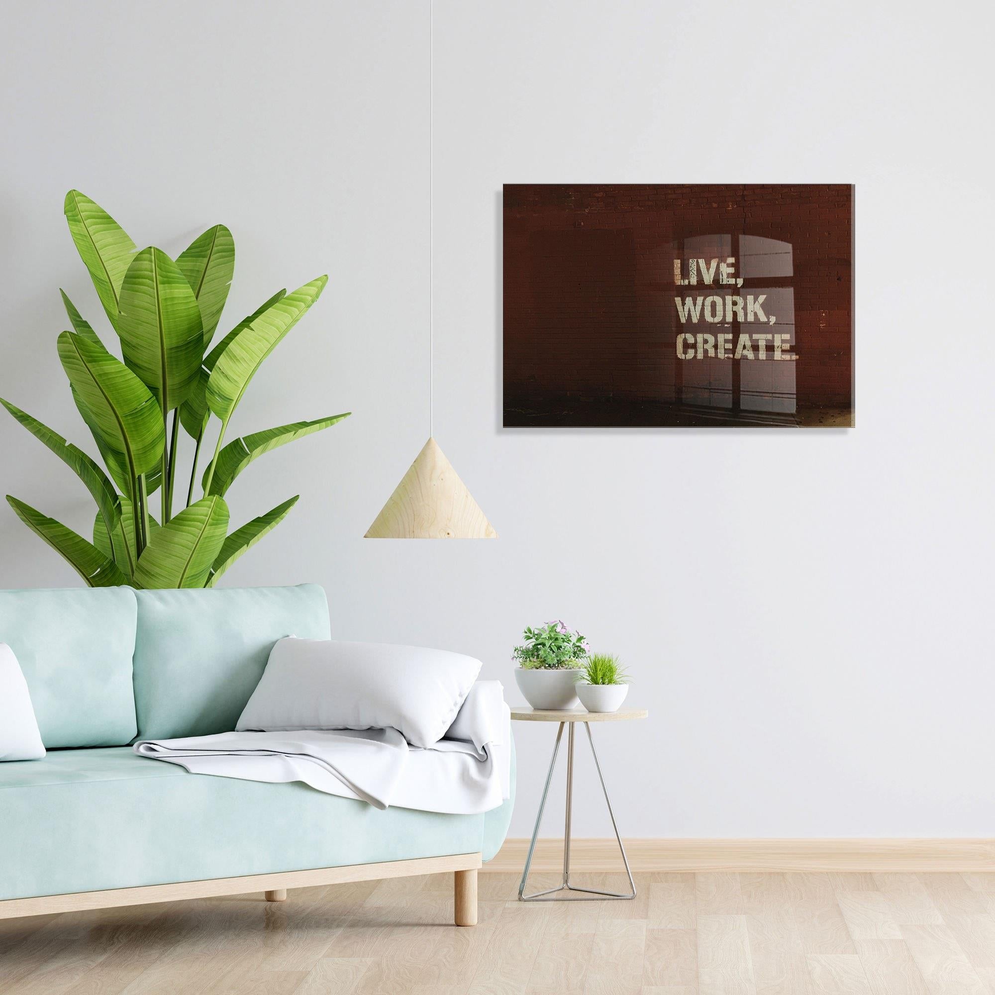 UV-598 Baskılı Cam Dikdörtgen Duvar Tablosu | ByLamp