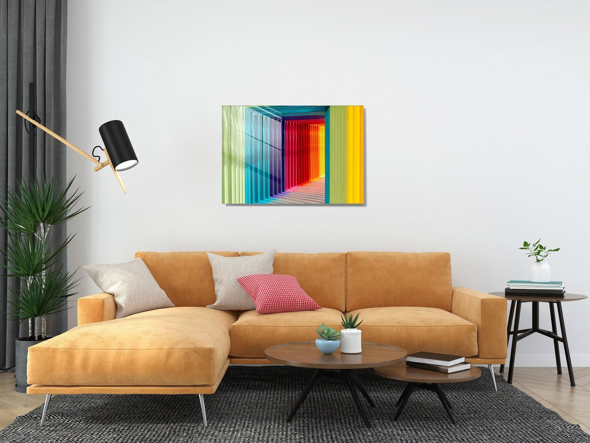 UV-629 Baskılı Cam Dikdörtgen Duvar Tablosu | ByLamp