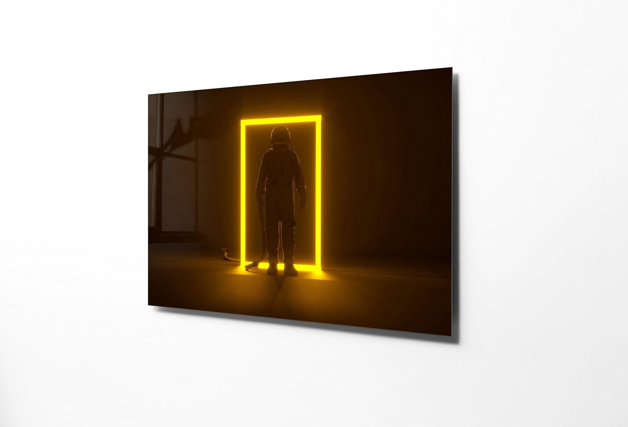 UV-693 Baskılı Cam Dikdörtgen Duvar Tablosu | ByLamp