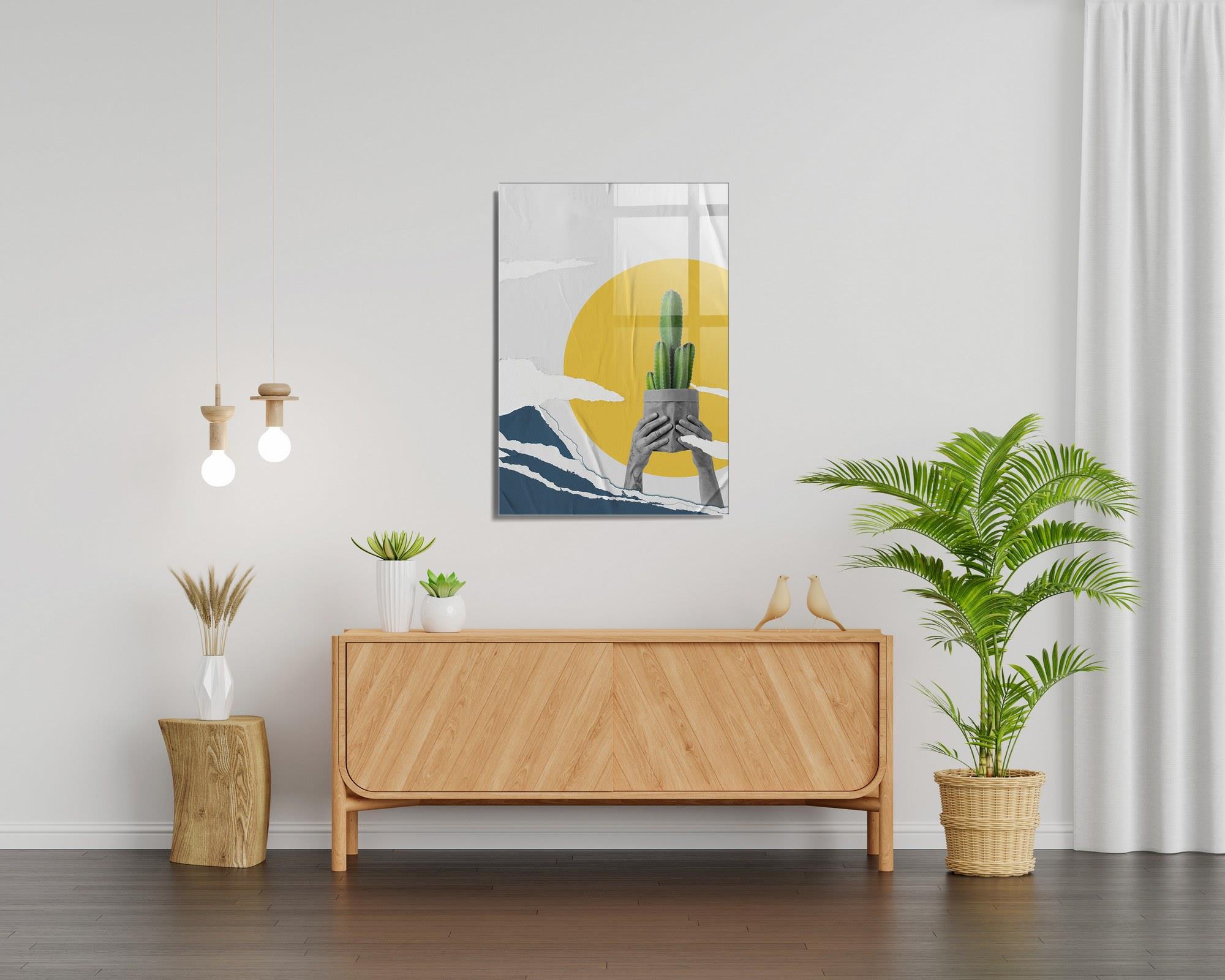 UV-702 Baskılı Cam Dikdörtgen Duvar Tablosu | ByLamp