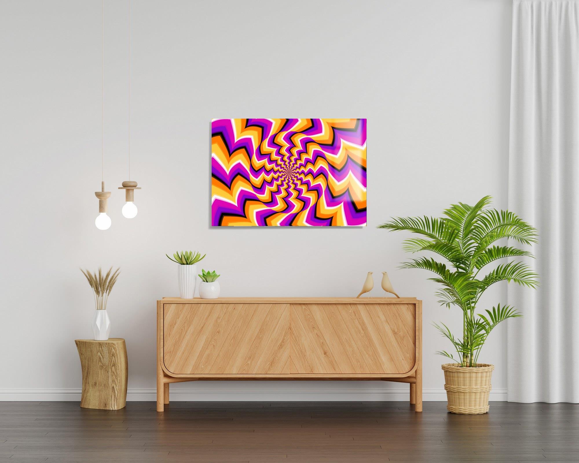 UV-709 Baskılı Cam Dikdörtgen Duvar Tablosu | ByLamp