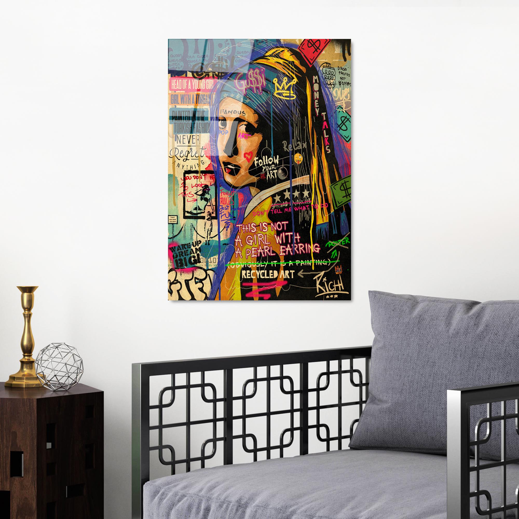 UV-712 Baskılı Cam Dikdörtgen Duvar Tablosu | ByLamp