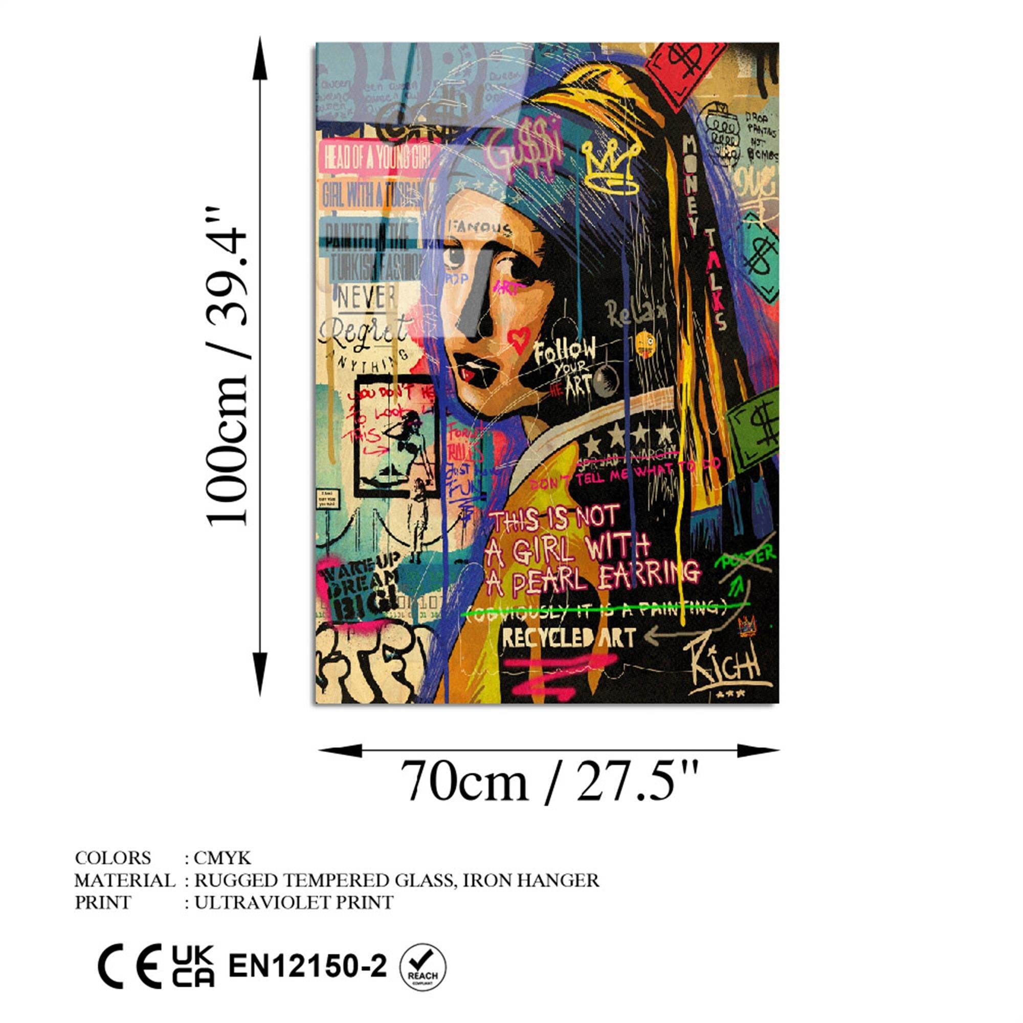 UV-712 Baskılı Cam Dikdörtgen Duvar Tablosu | ByLamp