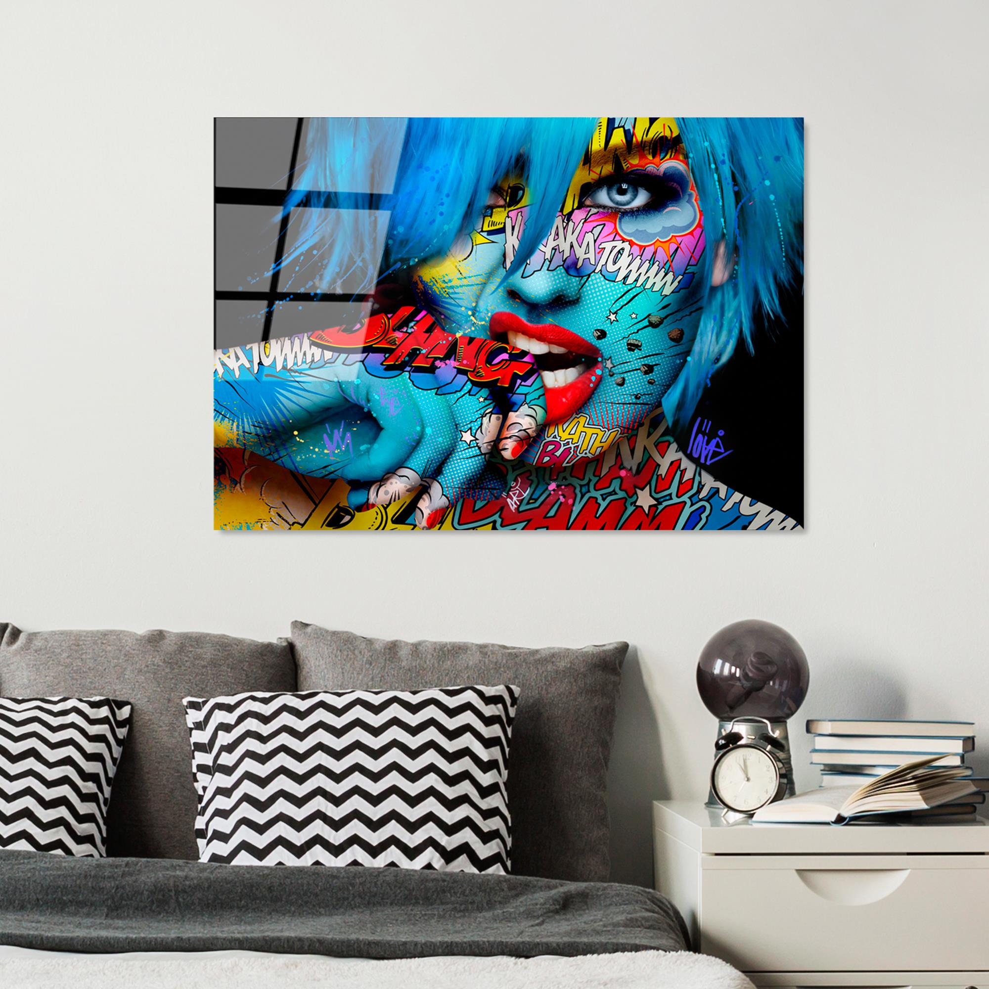 UV-713 Baskılı Cam Dikdörtgen Duvar Tablosu | ByLamp