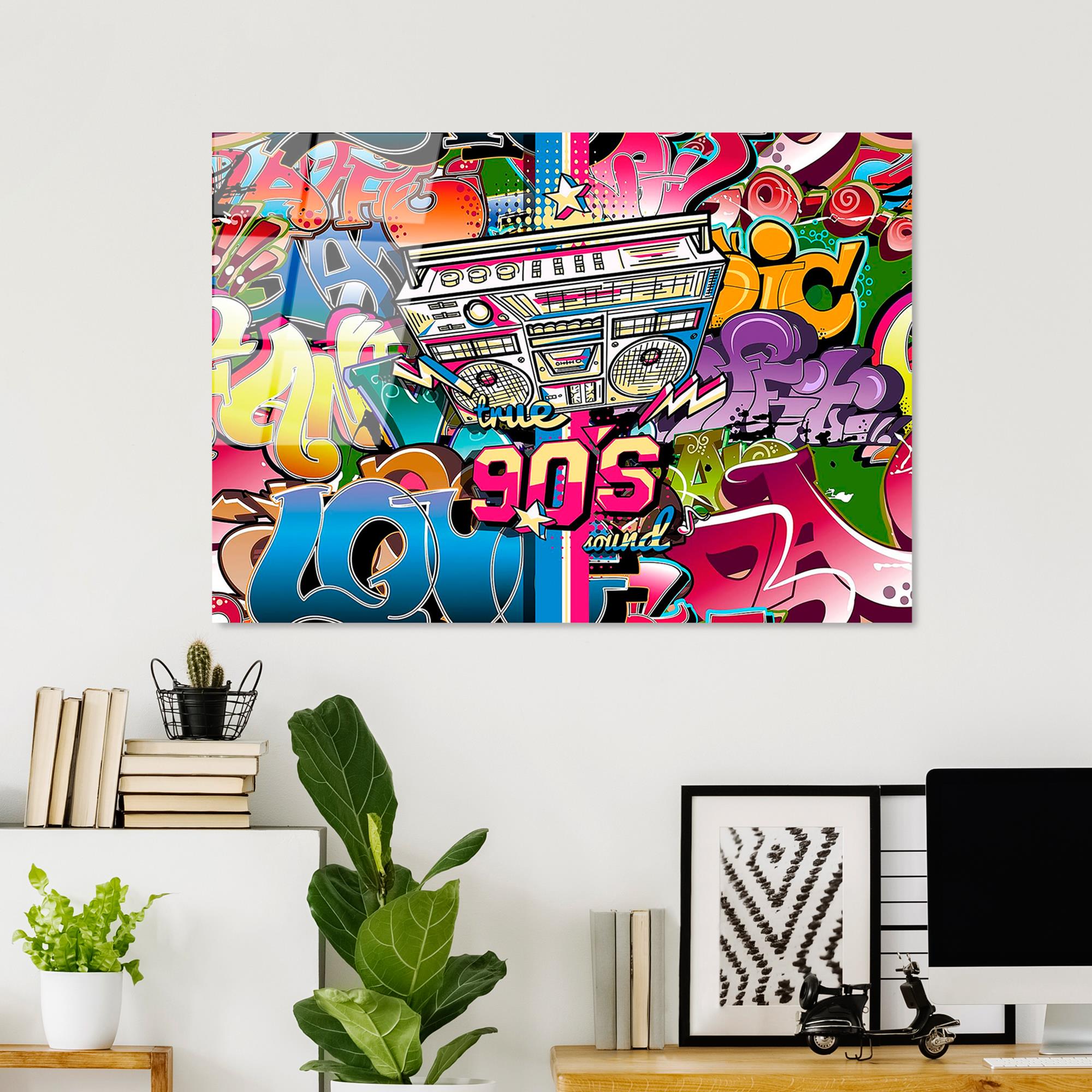 UV-714 Baskılı Cam Dikdörtgen Duvar Tablosu | ByLamp