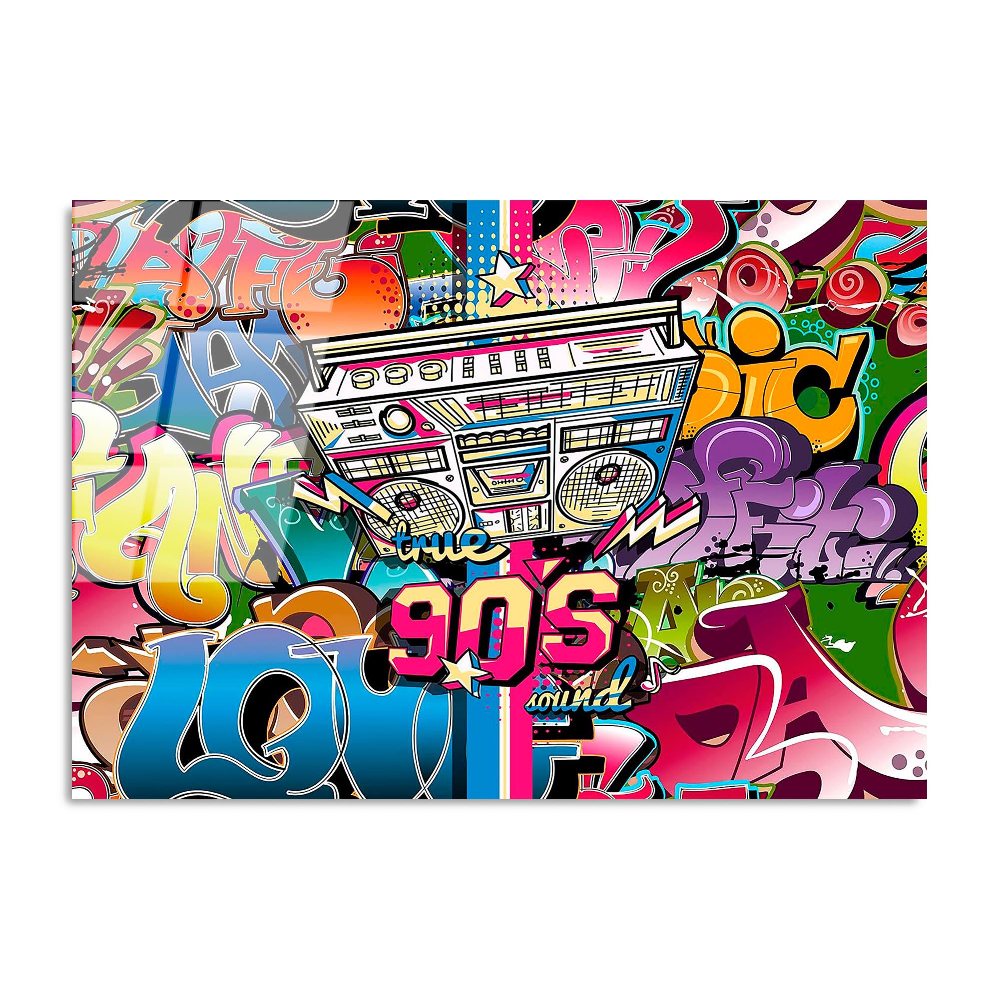 UV-714 Baskılı Cam Dikdörtgen Duvar Tablosu | ByLamp