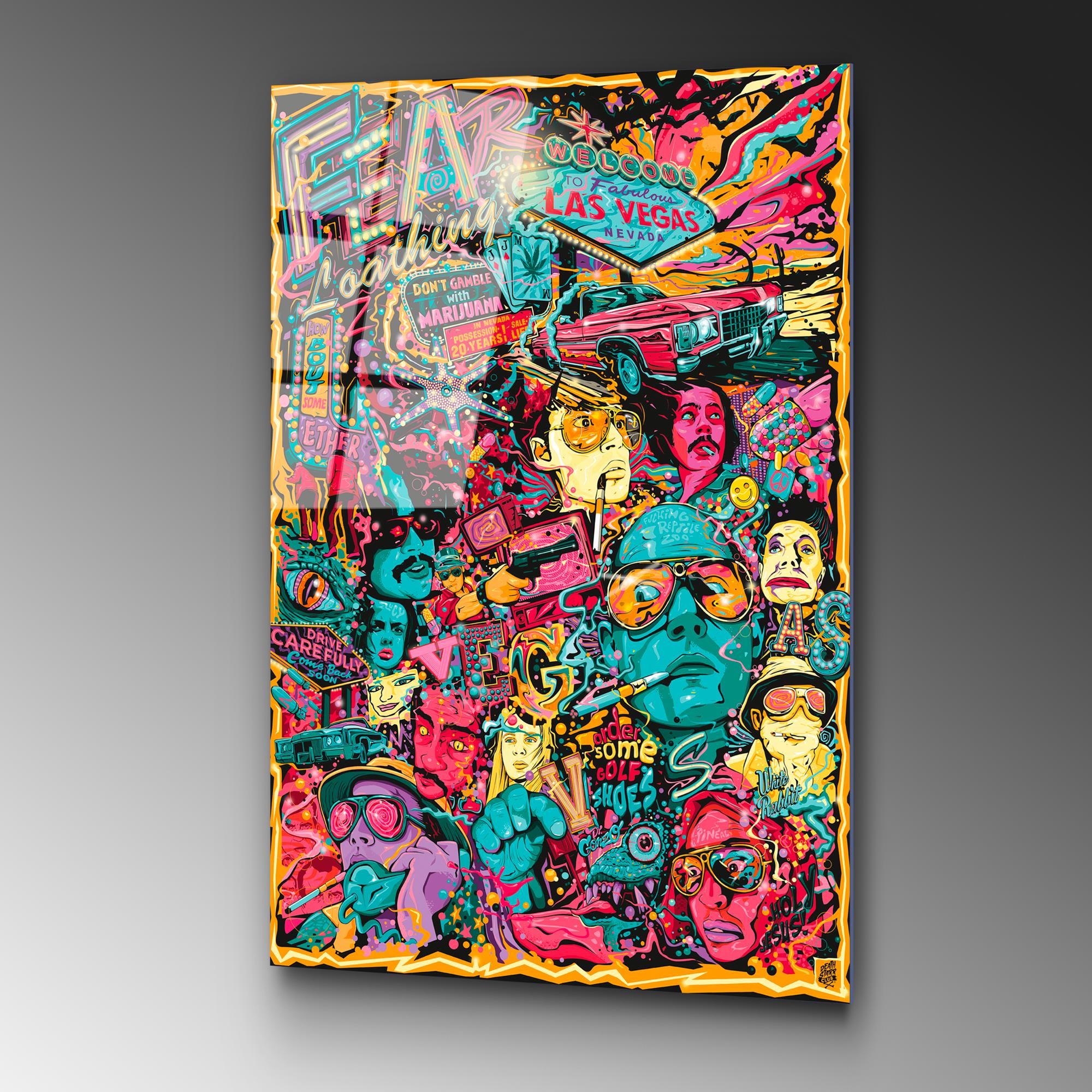 UV-718 Baskılı Cam Dikdörtgen Duvar Tablosu | ByLamp