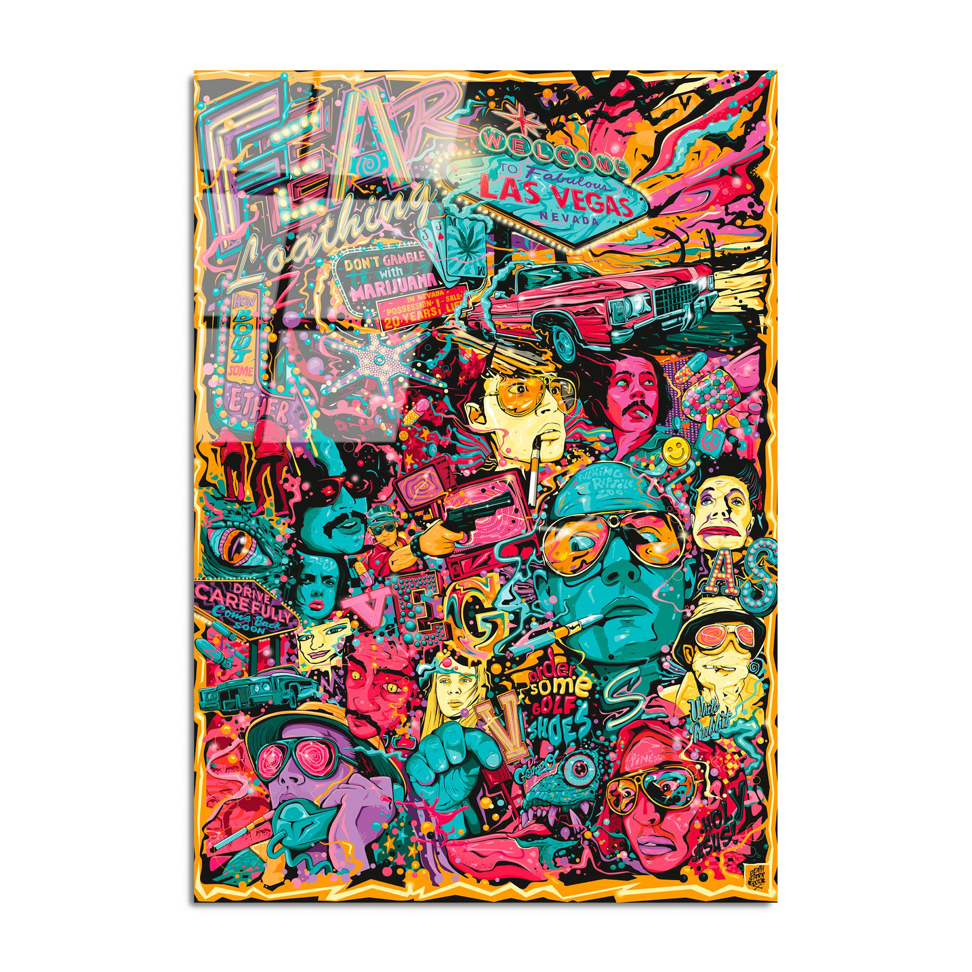 UV-718 Baskılı Cam Dikdörtgen Duvar Tablosu | ByLamp