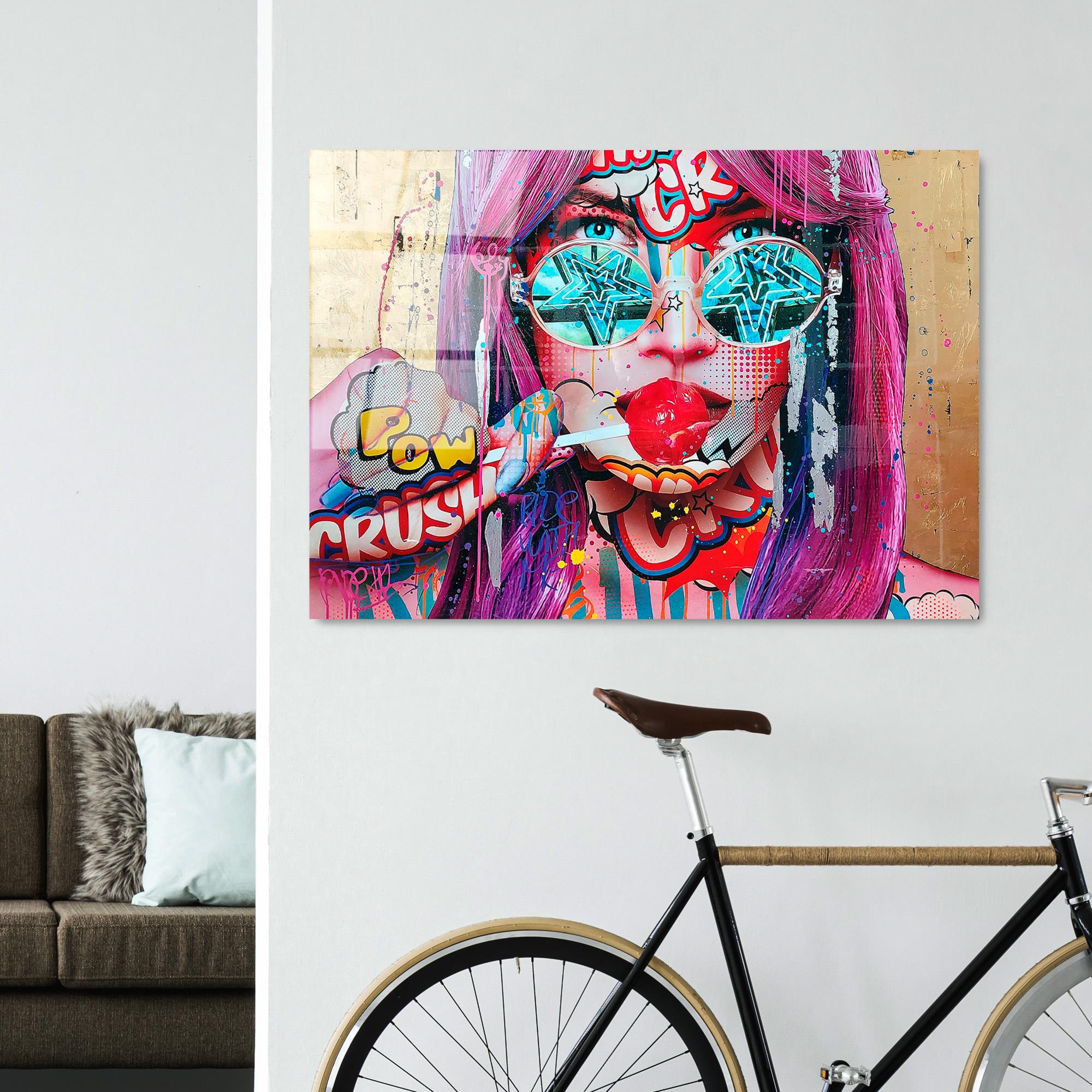 UV-719 Baskılı Cam Dikdörtgen Duvar Tablosu | ByLamp