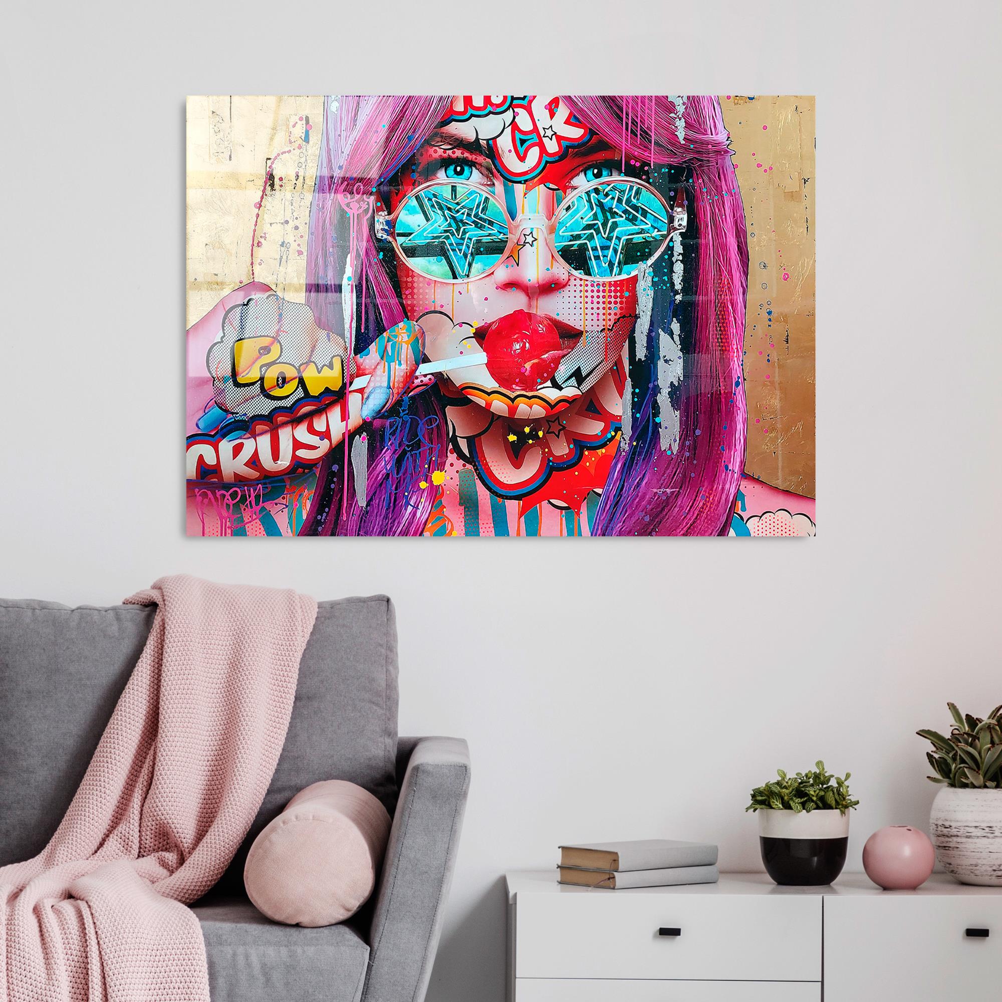 UV-719 Baskılı Cam Dikdörtgen Duvar Tablosu | ByLamp