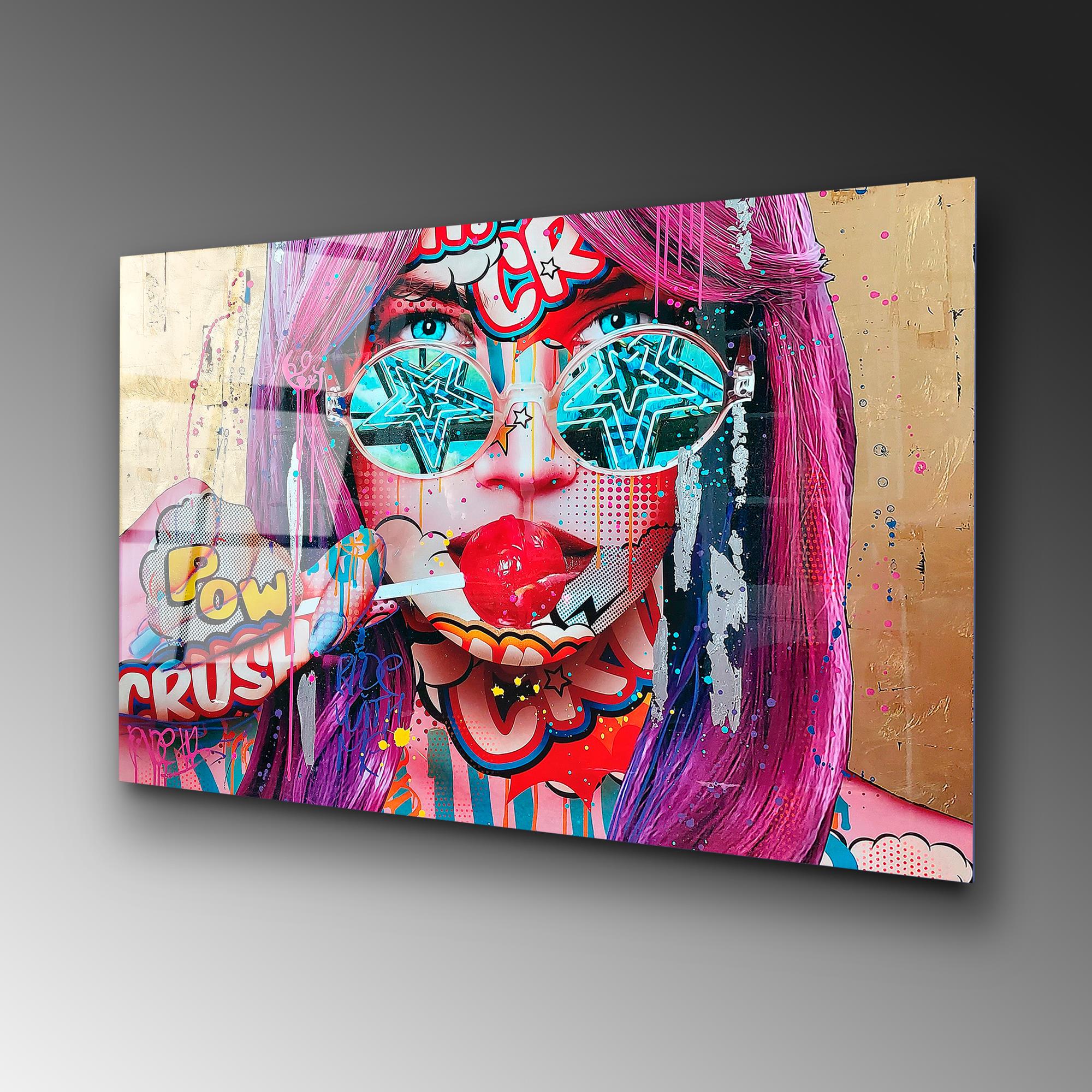 UV-719 Baskılı Cam Dikdörtgen Duvar Tablosu | ByLamp