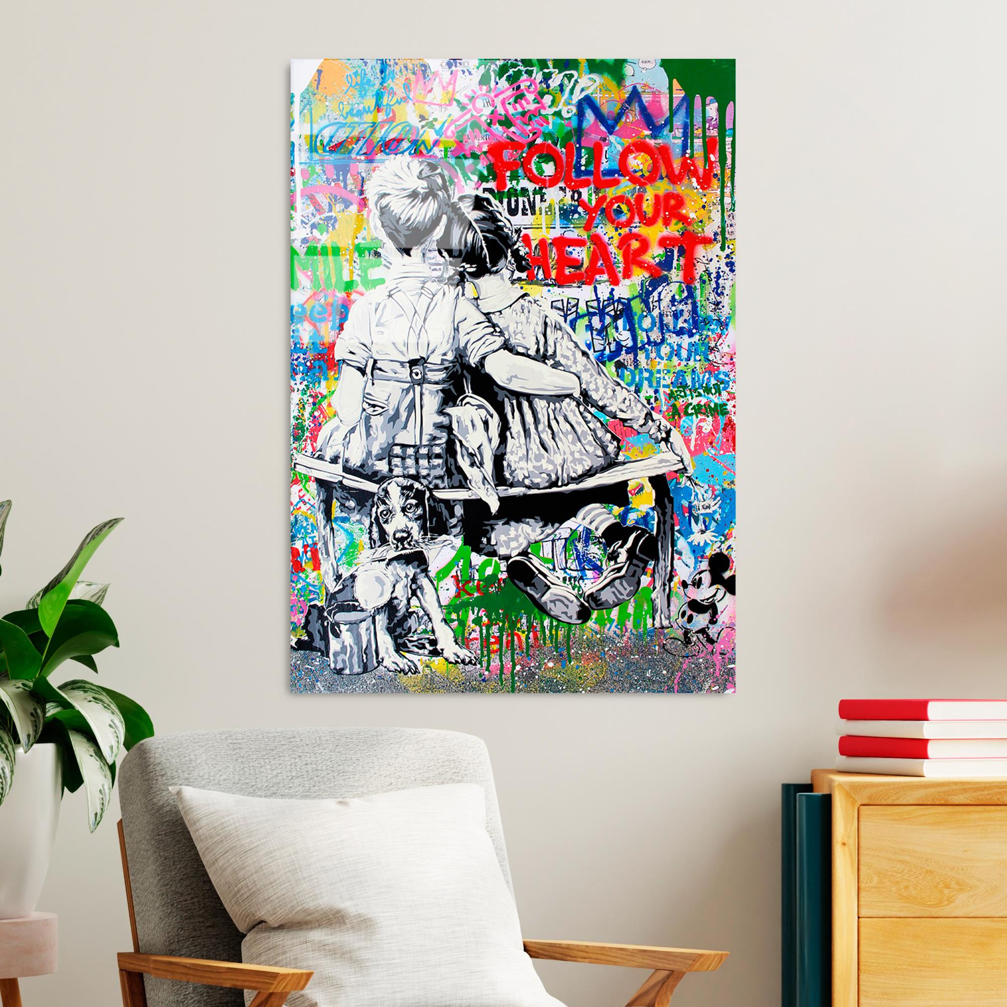 UV-721 Baskılı Cam Dikdörtgen Duvar Tablosu | ByLamp