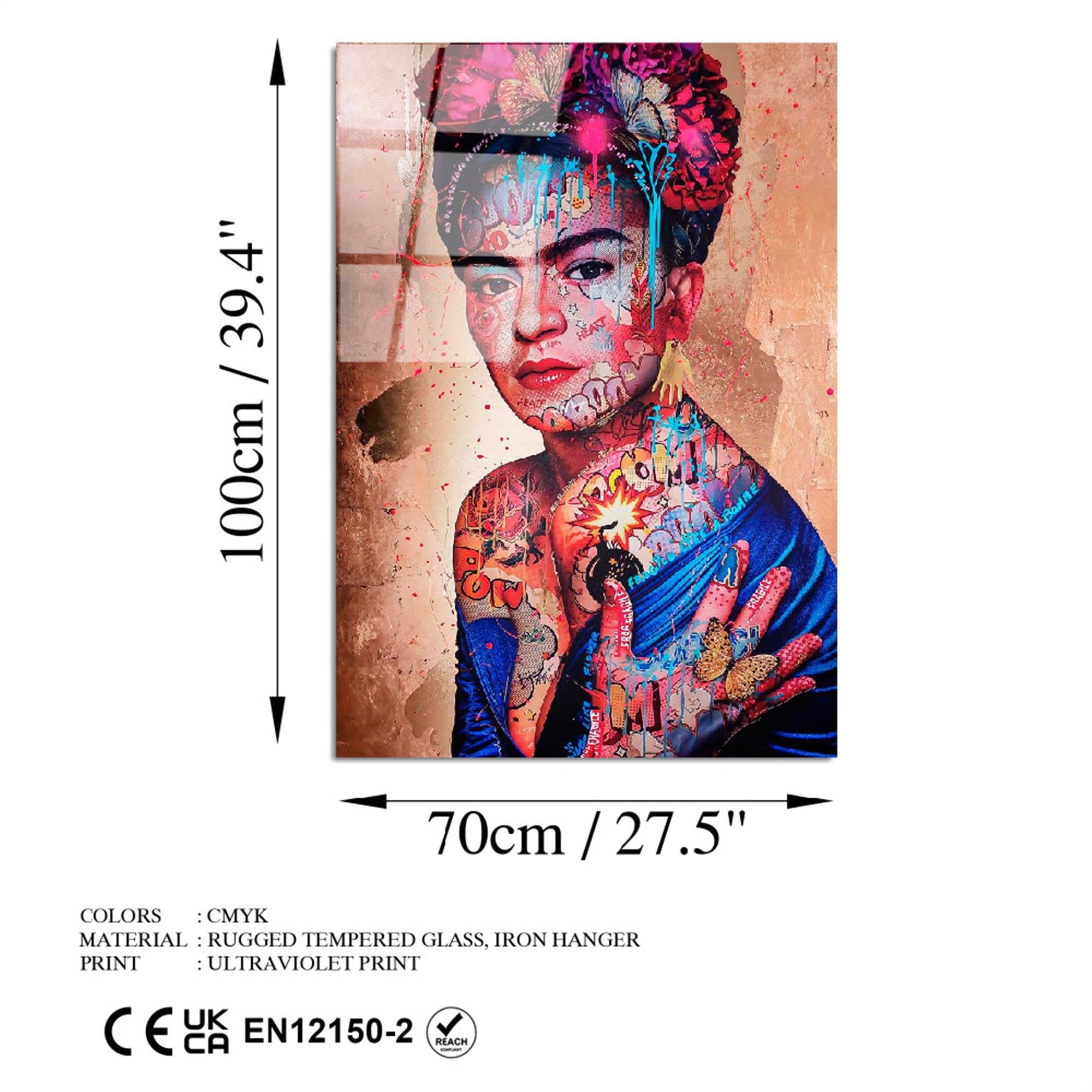 UV-723 Baskılı Cam Dikdörtgen Duvar Tablosu | ByLamp