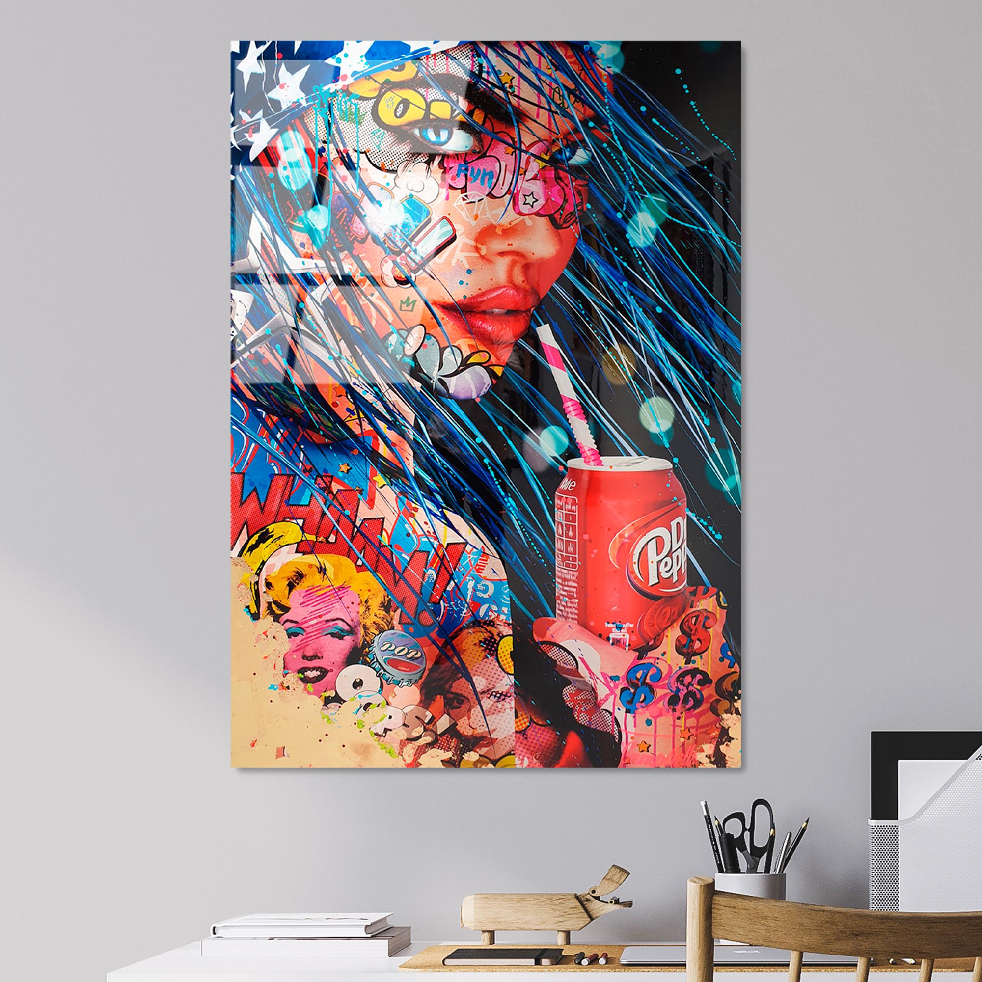 UV-725 Baskılı Cam Dikdörtgen Duvar Tablosu | ByLamp