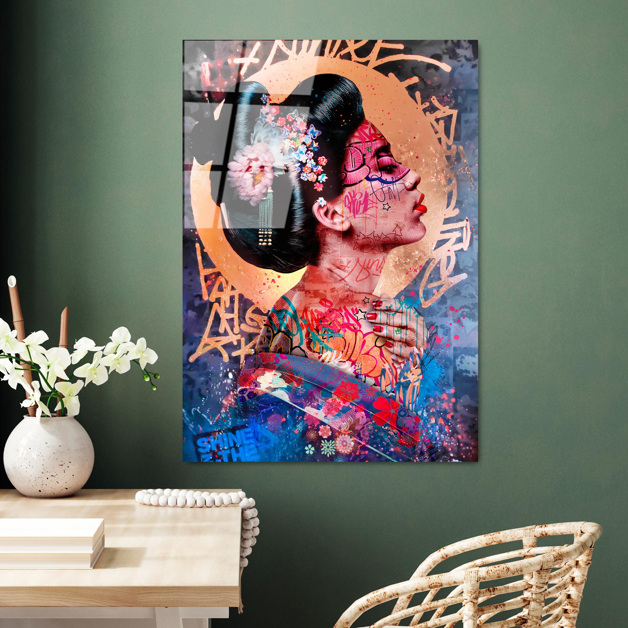 UV-727 Baskılı Cam Dikdörtgen Duvar Tablosu | ByLamp