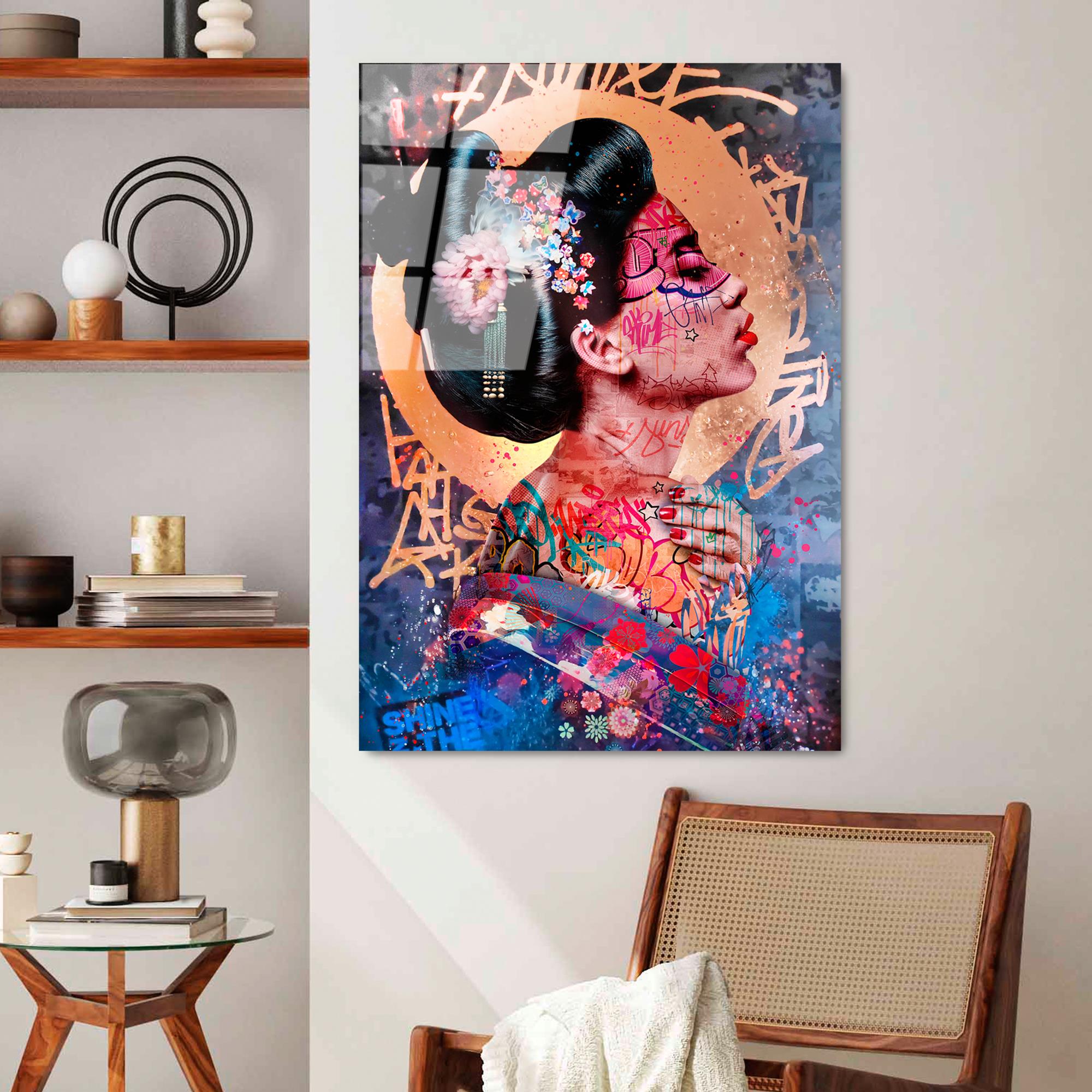 UV-727 Baskılı Cam Dikdörtgen Duvar Tablosu | ByLamp