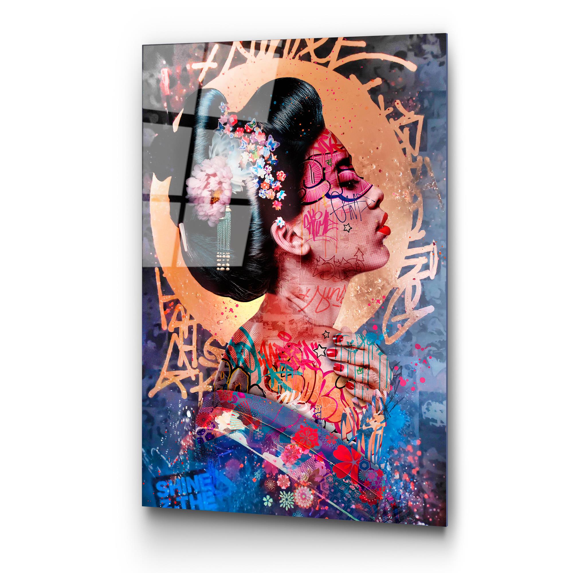 UV-727 Baskılı Cam Dikdörtgen Duvar Tablosu | ByLamp