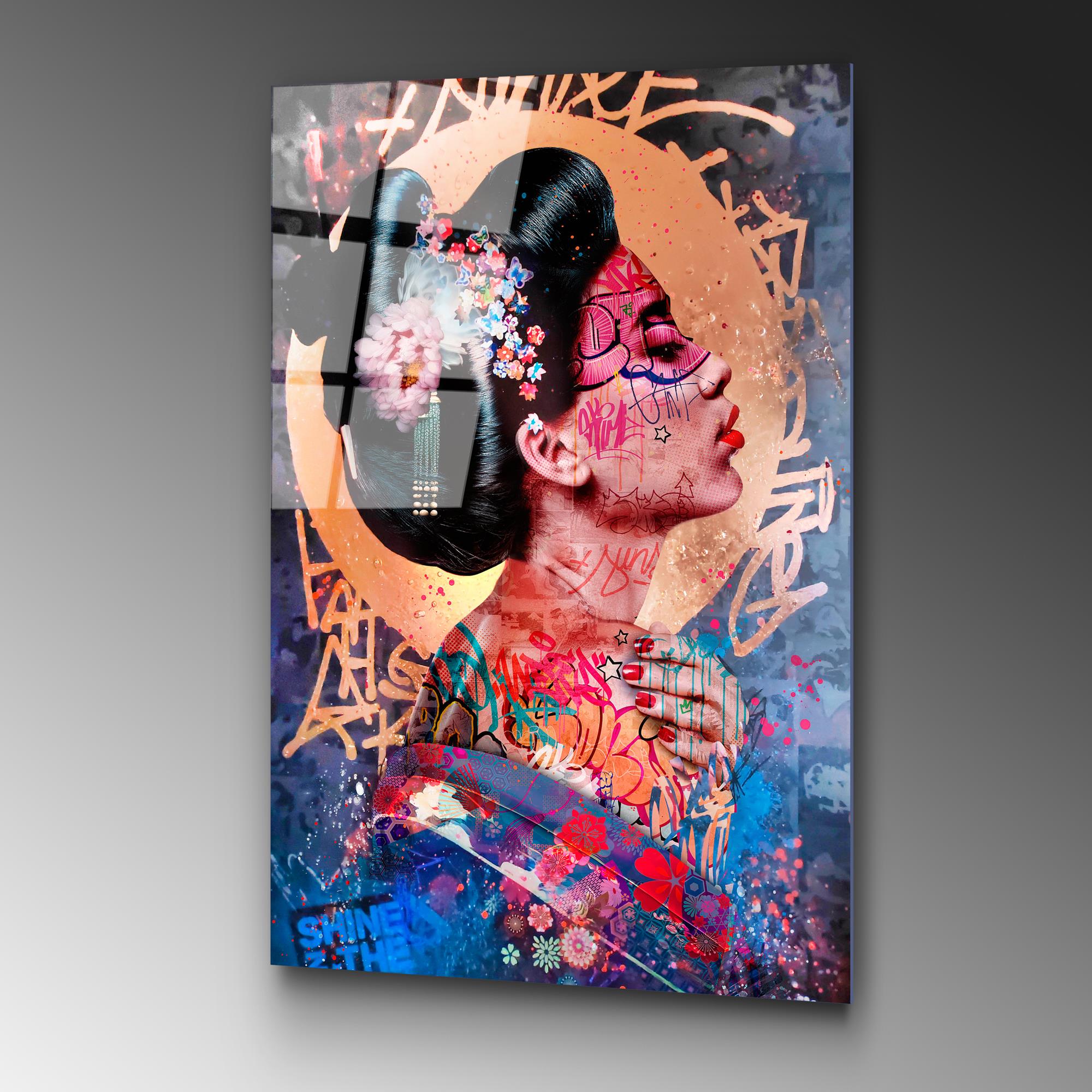 UV-727 Baskılı Cam Dikdörtgen Duvar Tablosu | ByLamp