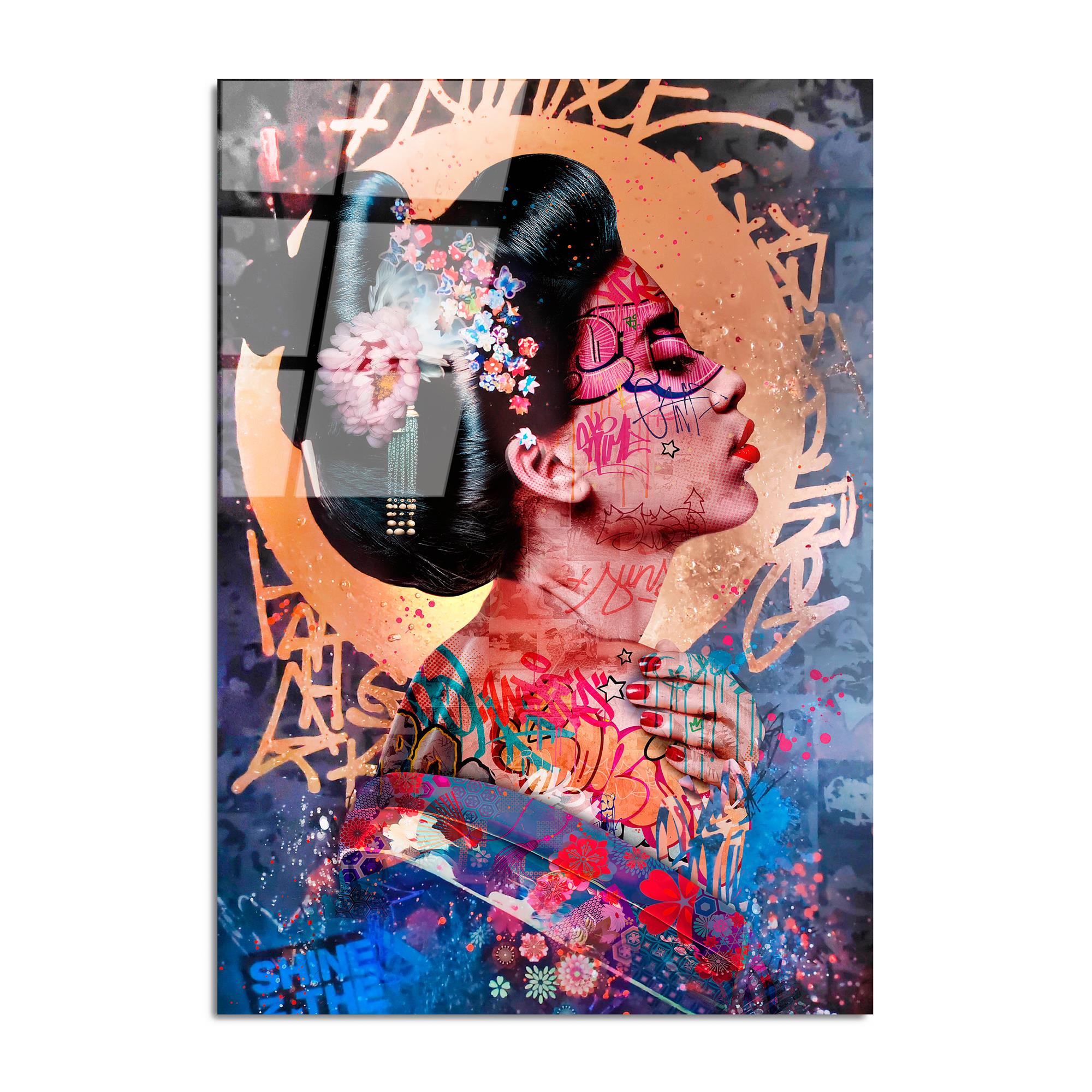 UV-727 Baskılı Cam Dikdörtgen Duvar Tablosu | ByLamp