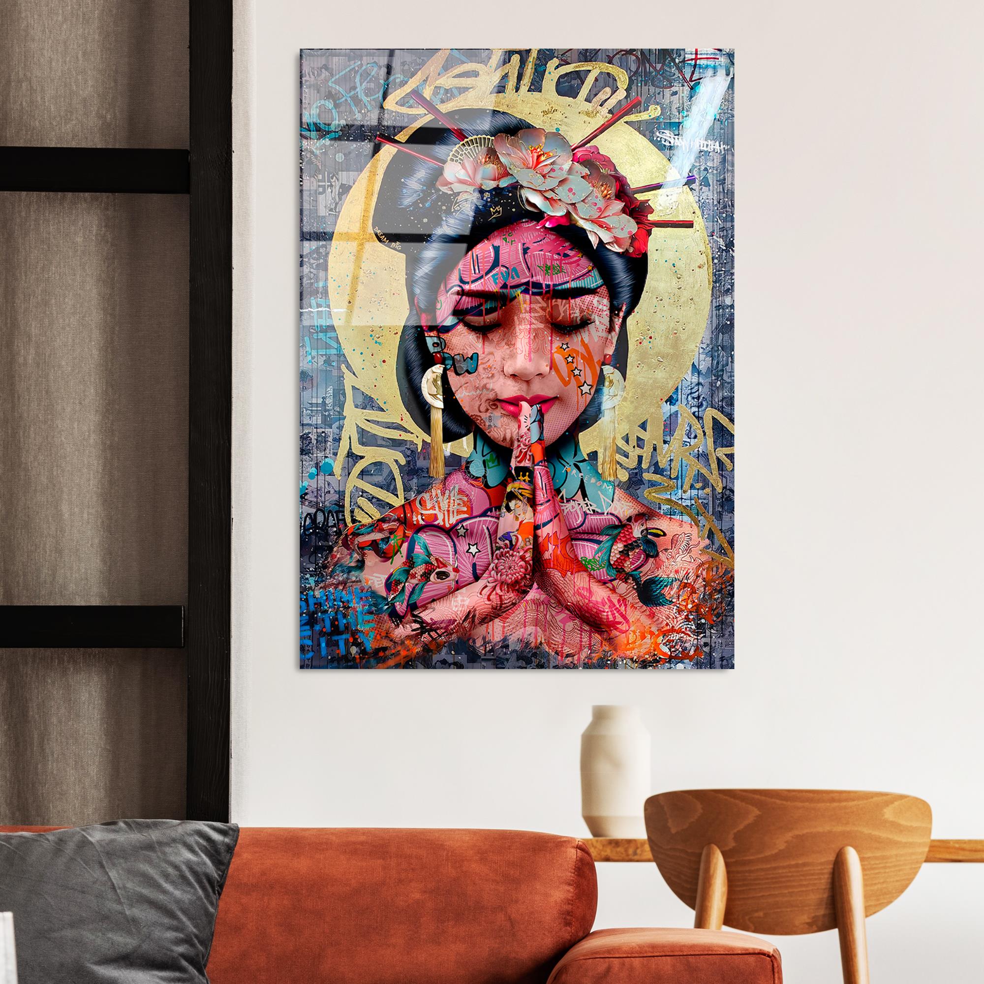 UV-728 Baskılı Cam Dikdörtgen Duvar Tablosu | ByLamp