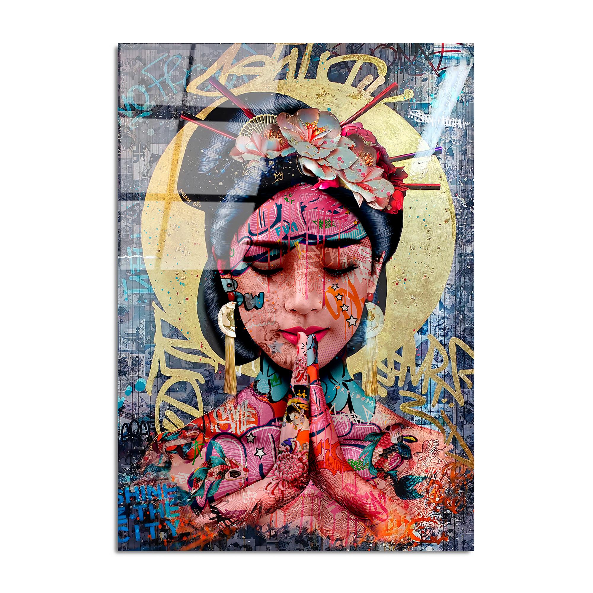 UV-728 Baskılı Cam Dikdörtgen Duvar Tablosu | ByLamp