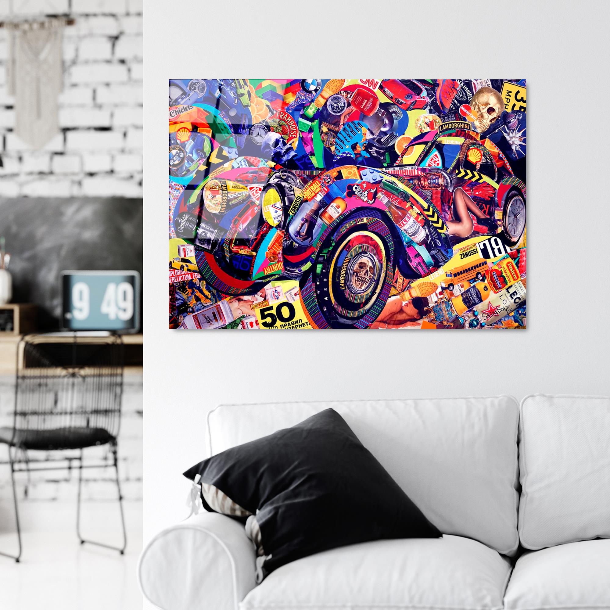 UV-729 Baskılı Cam Dikdörtgen Duvar Tablosu | ByLamp