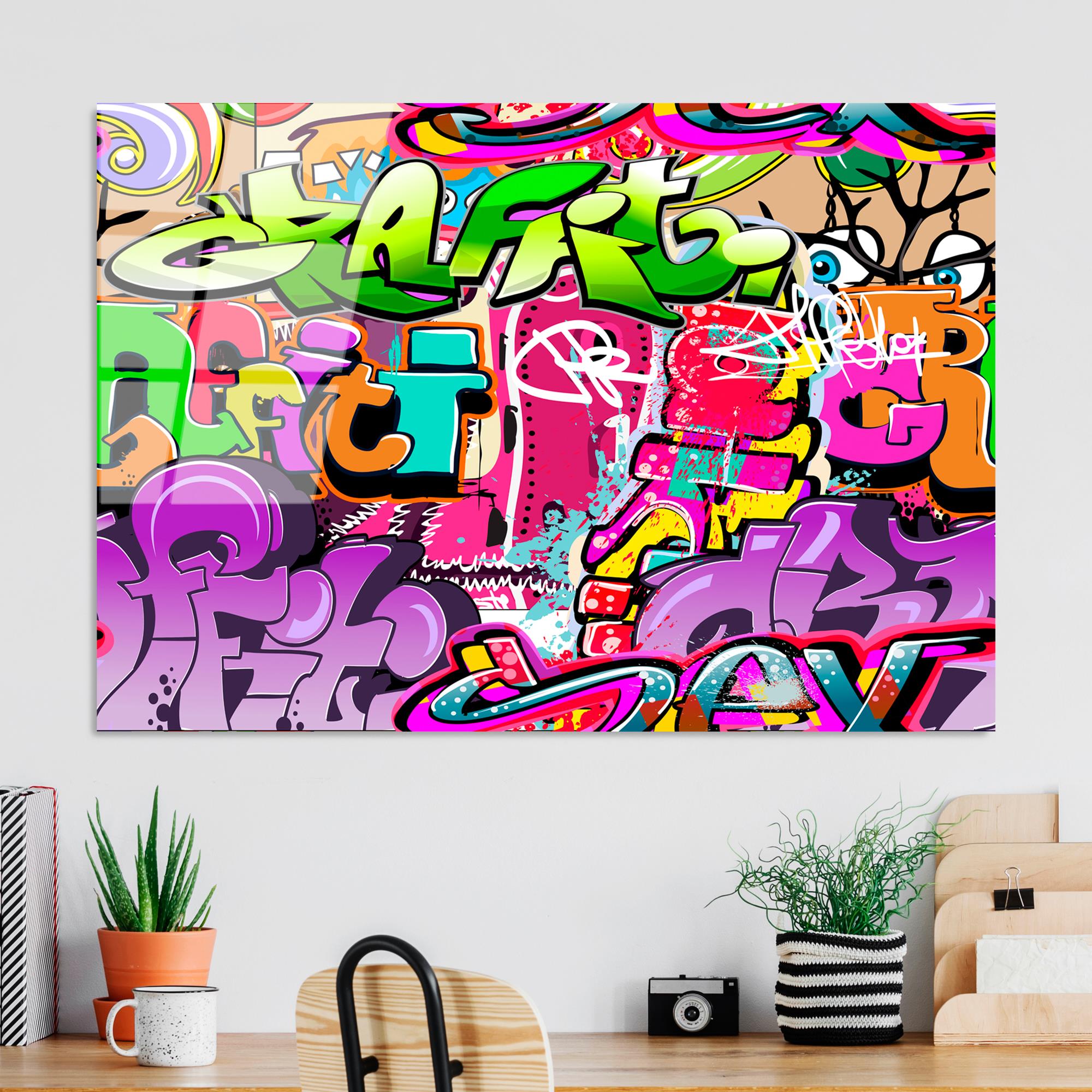 UV-732 Baskılı Cam Dikdörtgen Duvar Tablosu | ByLamp