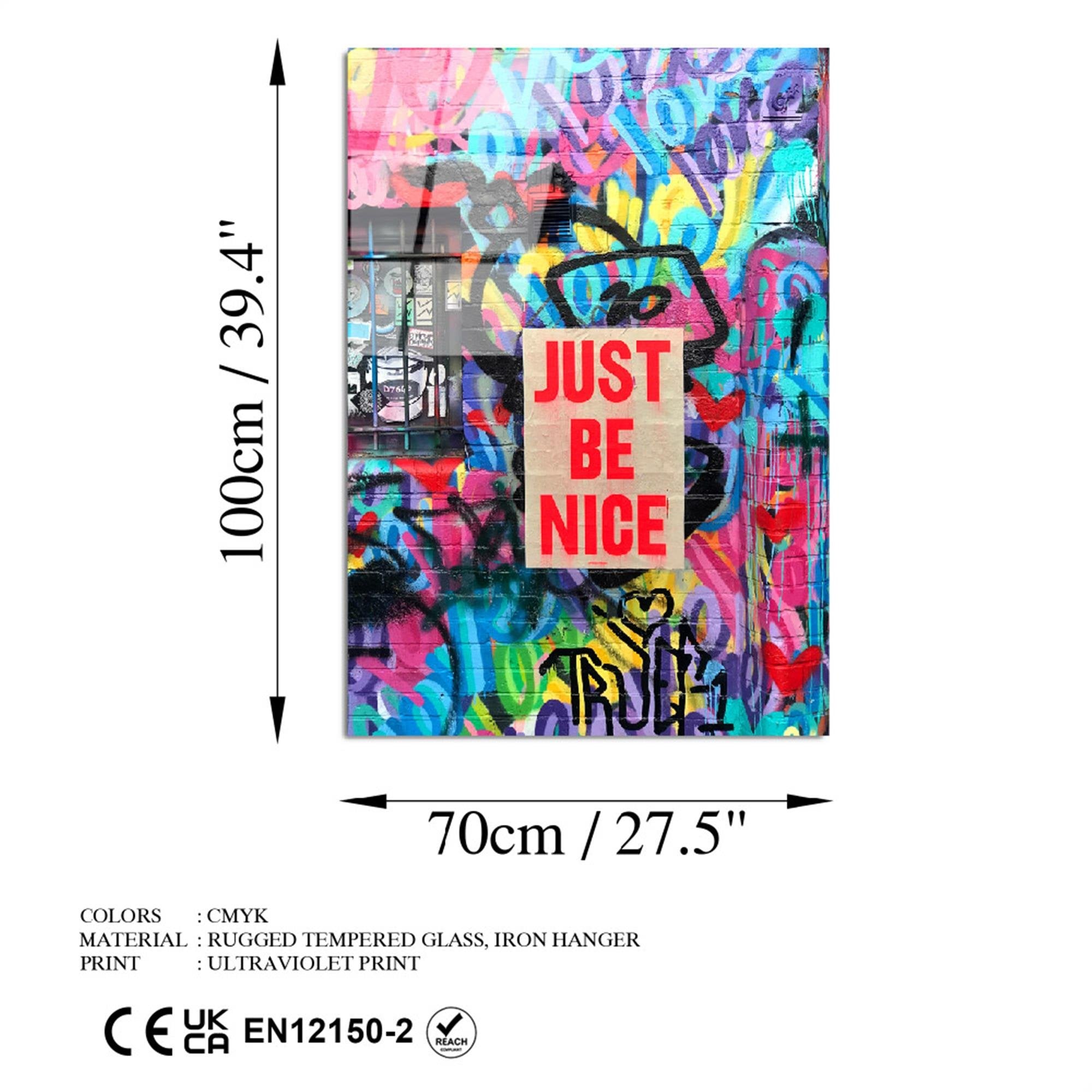 UV-733 Baskılı Cam Dikdörtgen Duvar Tablosu | ByLamp