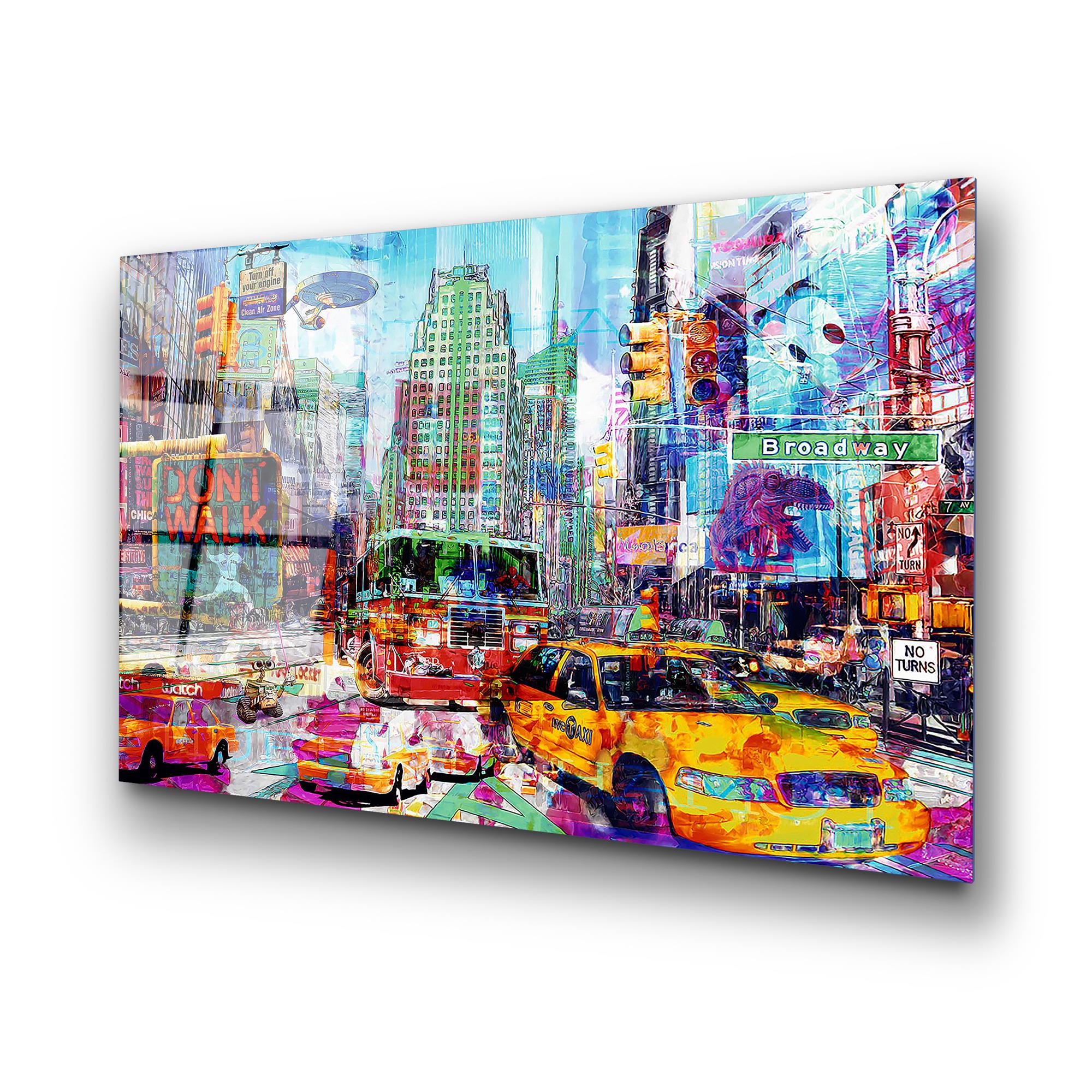 UV-734 Baskılı Cam Dikdörtgen Duvar Tablosu | ByLamp