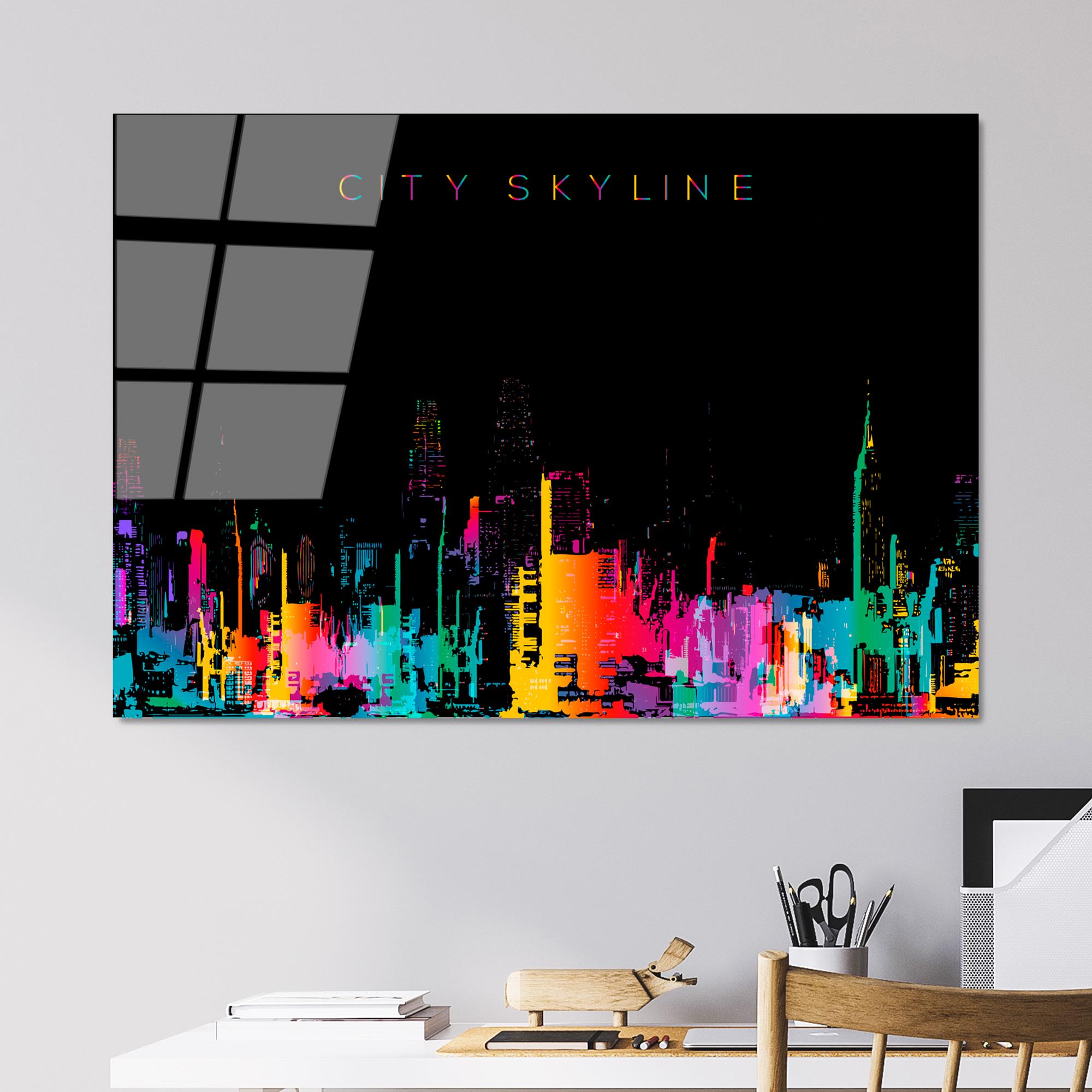 UV-736 Baskılı Cam Dikdörtgen Duvar Tablosu | ByLamp