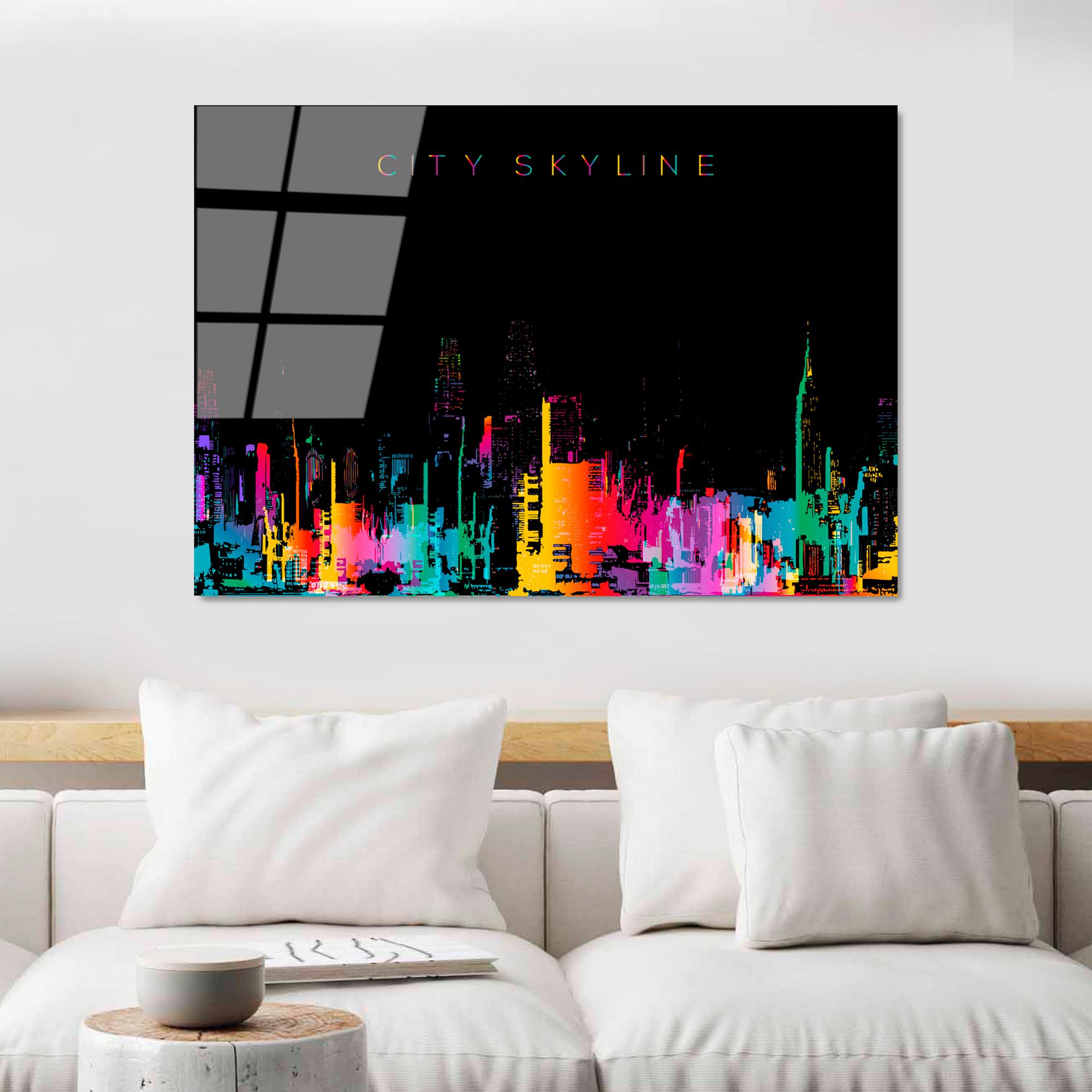 UV-736 Baskılı Cam Dikdörtgen Duvar Tablosu | ByLamp