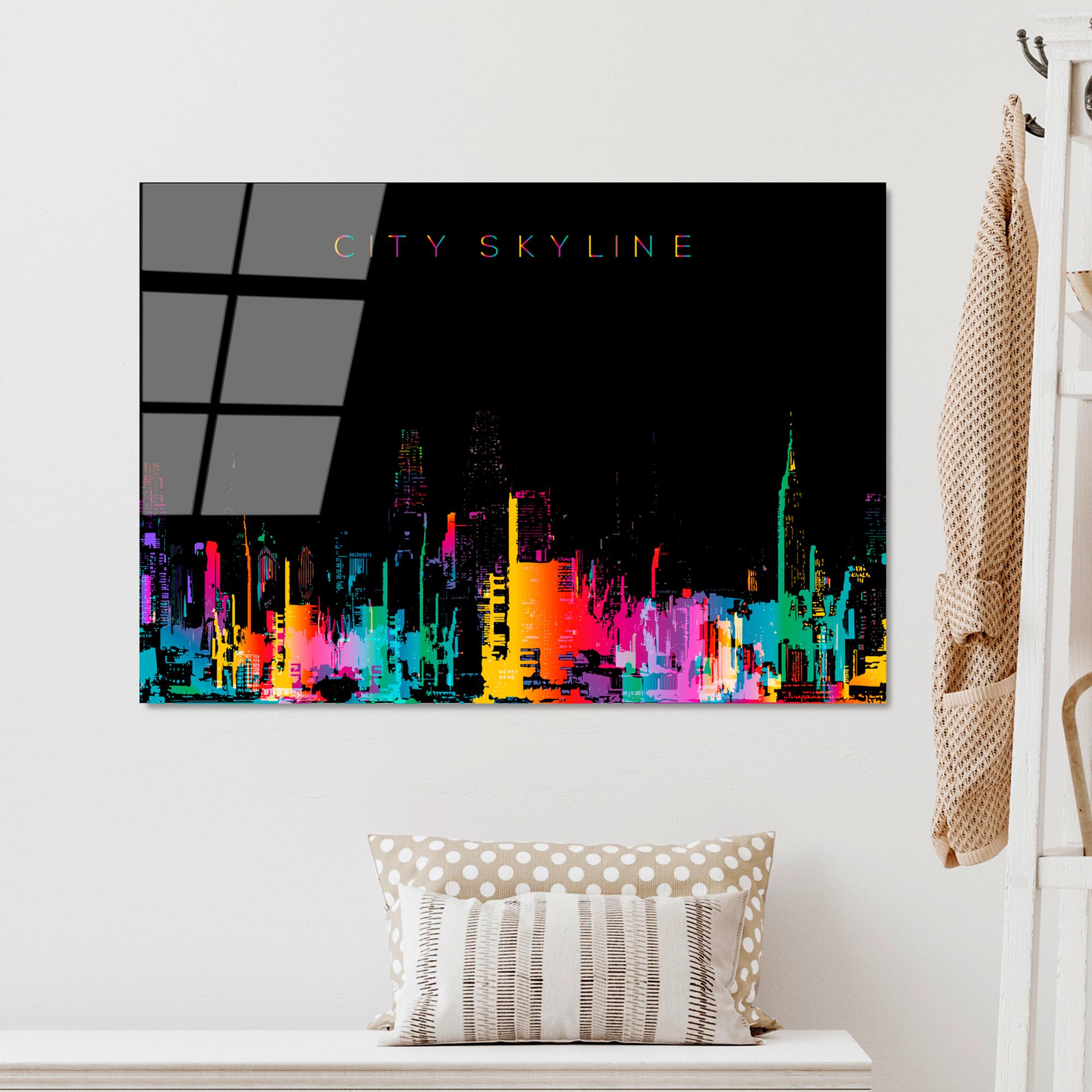 UV-736 Baskılı Cam Dikdörtgen Duvar Tablosu | ByLamp