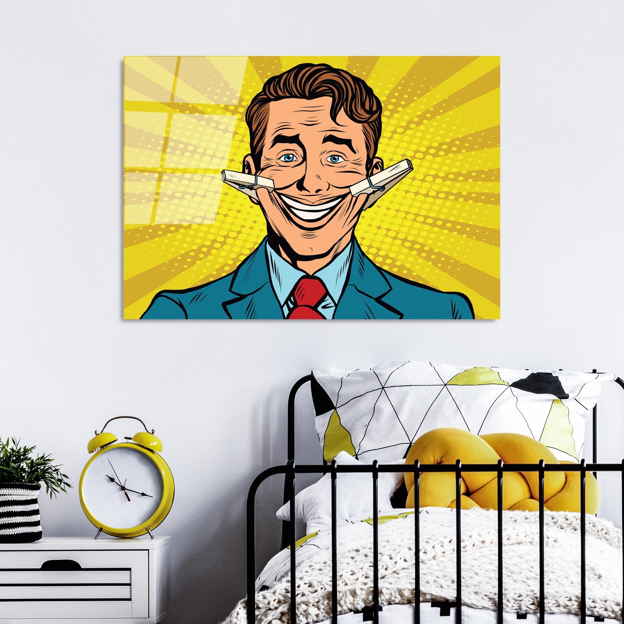 UV-737 Baskılı Cam Dikdörtgen Duvar Tablosu | ByLamp