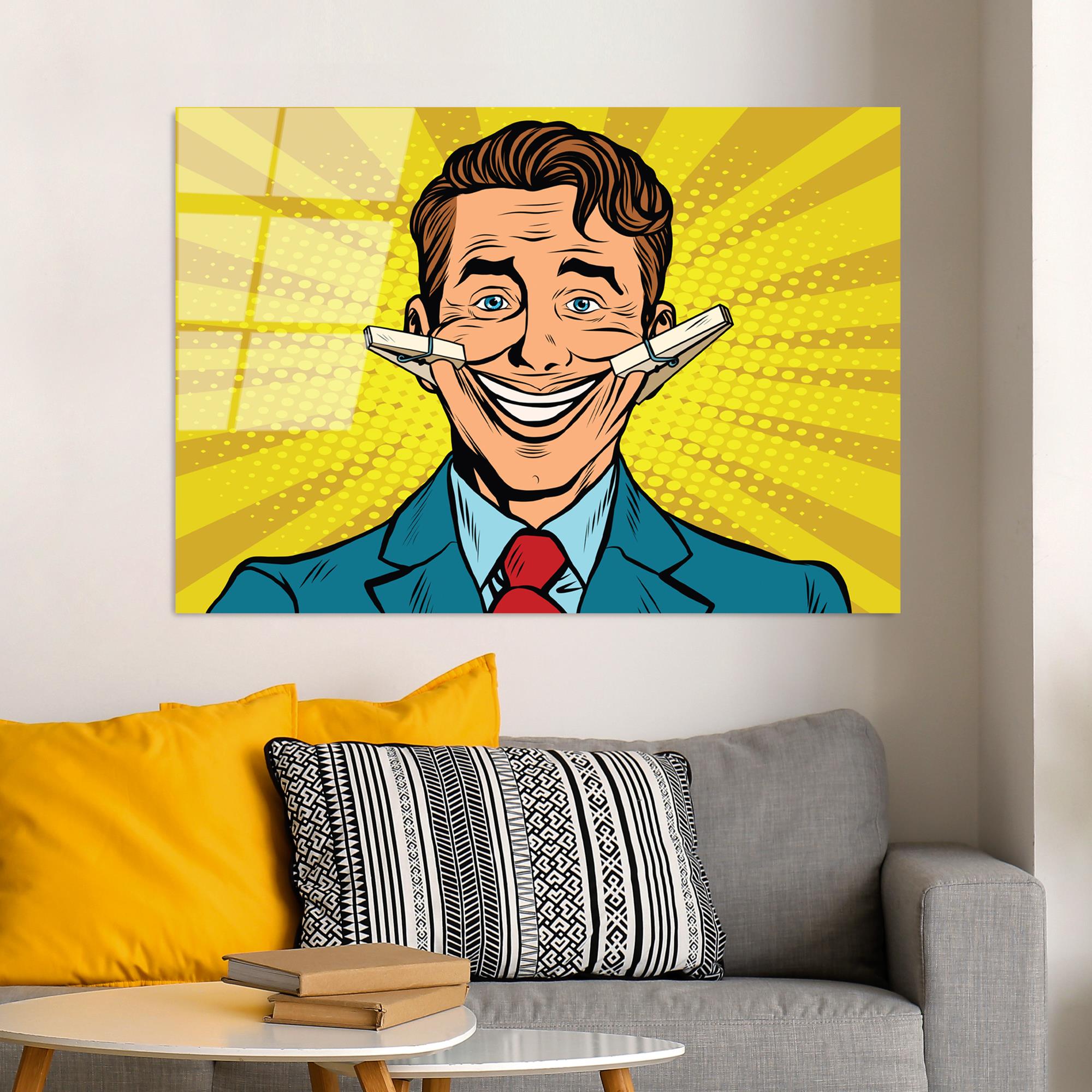 UV-737 Baskılı Cam Dikdörtgen Duvar Tablosu | ByLamp