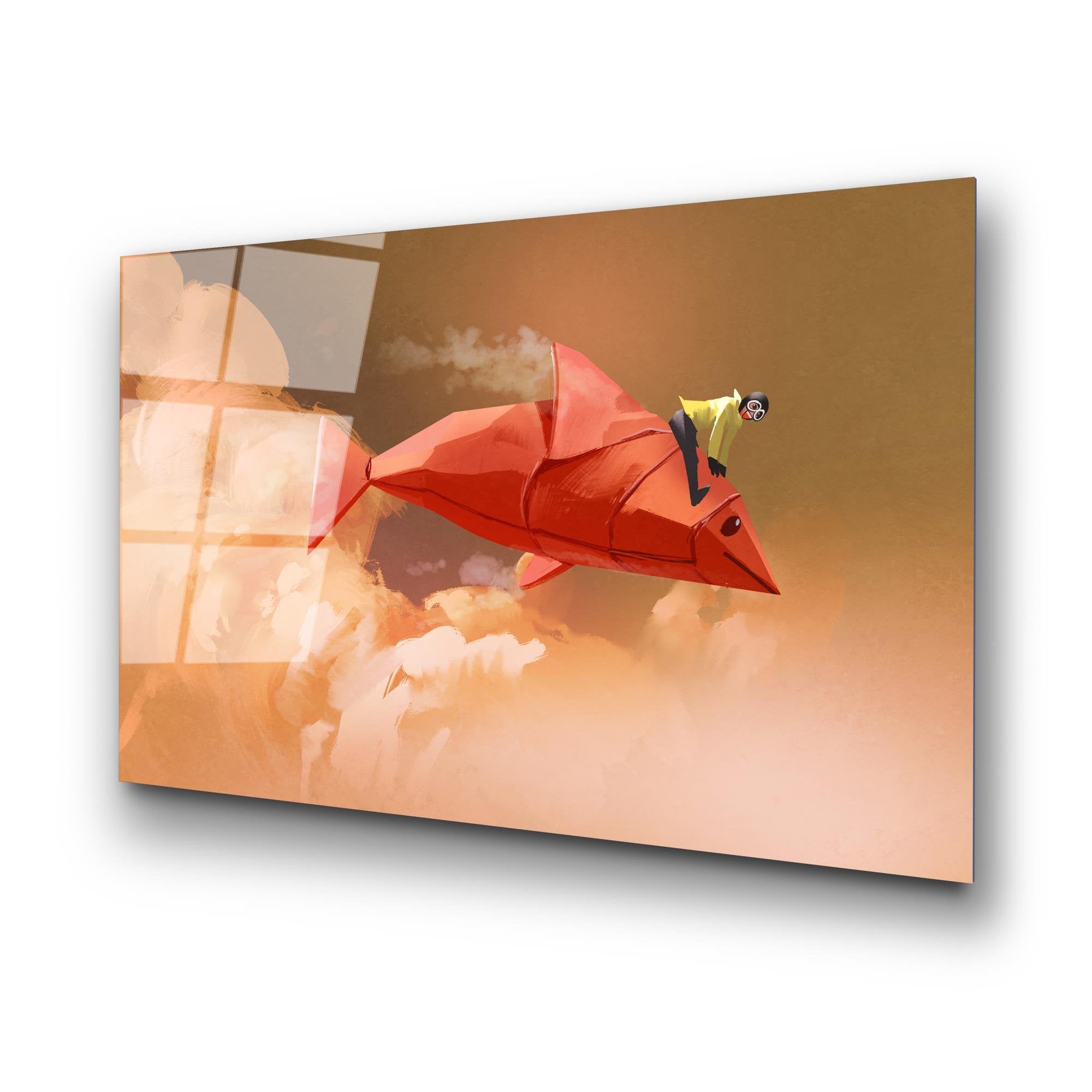 UV-738 Baskılı Cam Dikdörtgen Duvar Tablosu | ByLamp