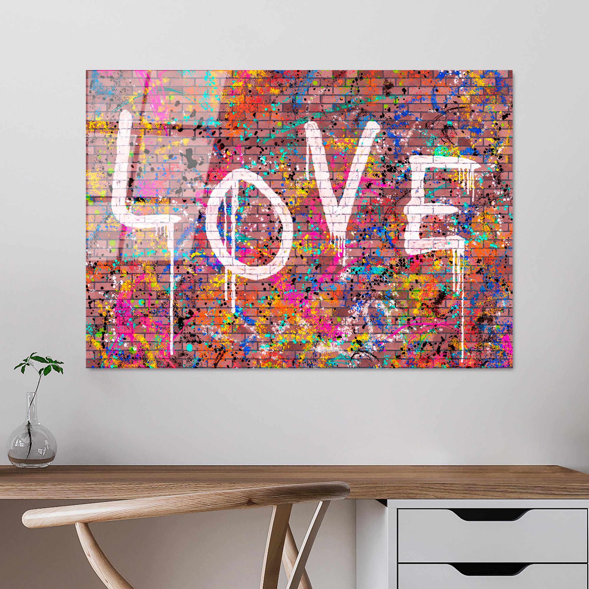 UV-740 Baskılı Cam Dikdörtgen Duvar Tablosu | ByLamp