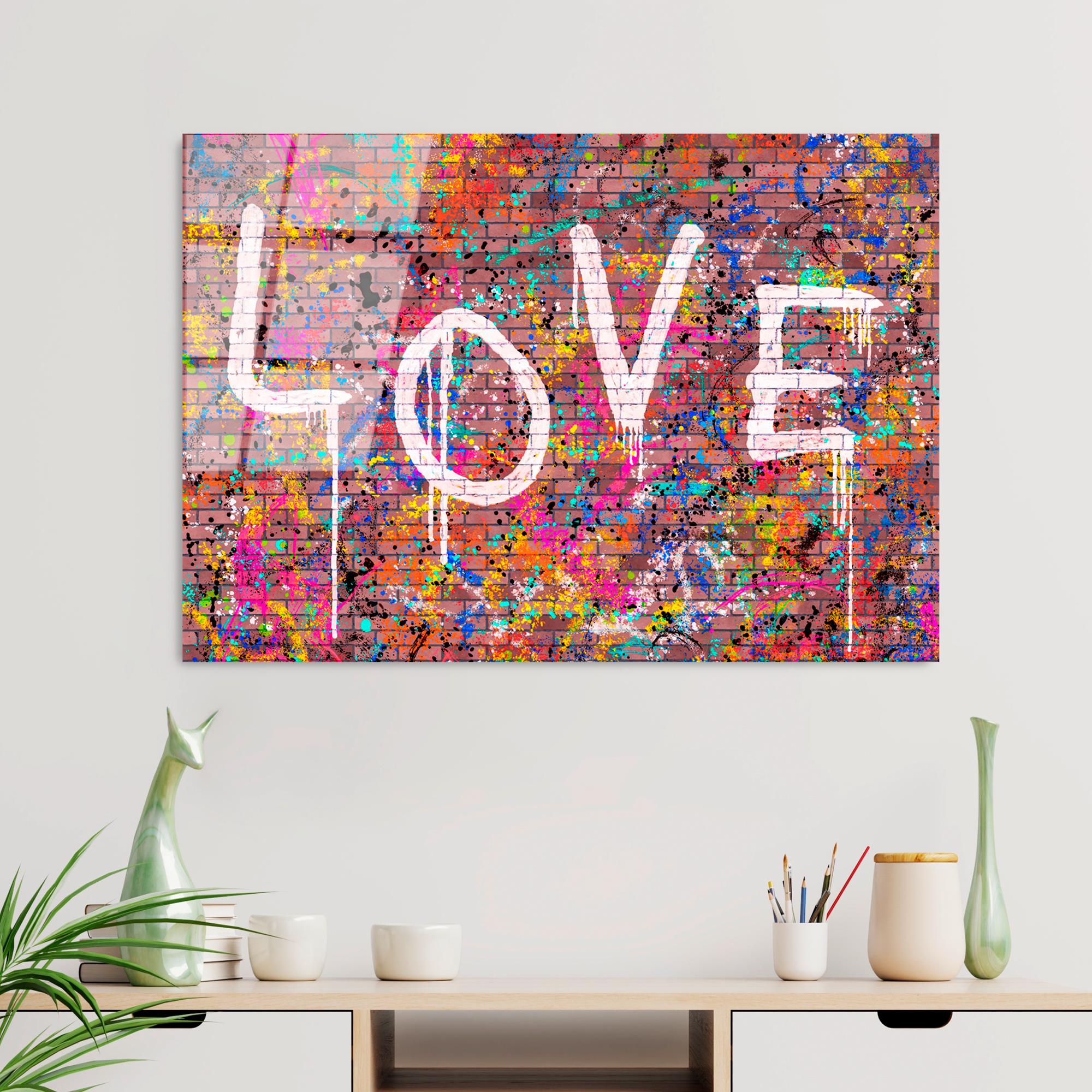 UV-740 Baskılı Cam Dikdörtgen Duvar Tablosu | ByLamp