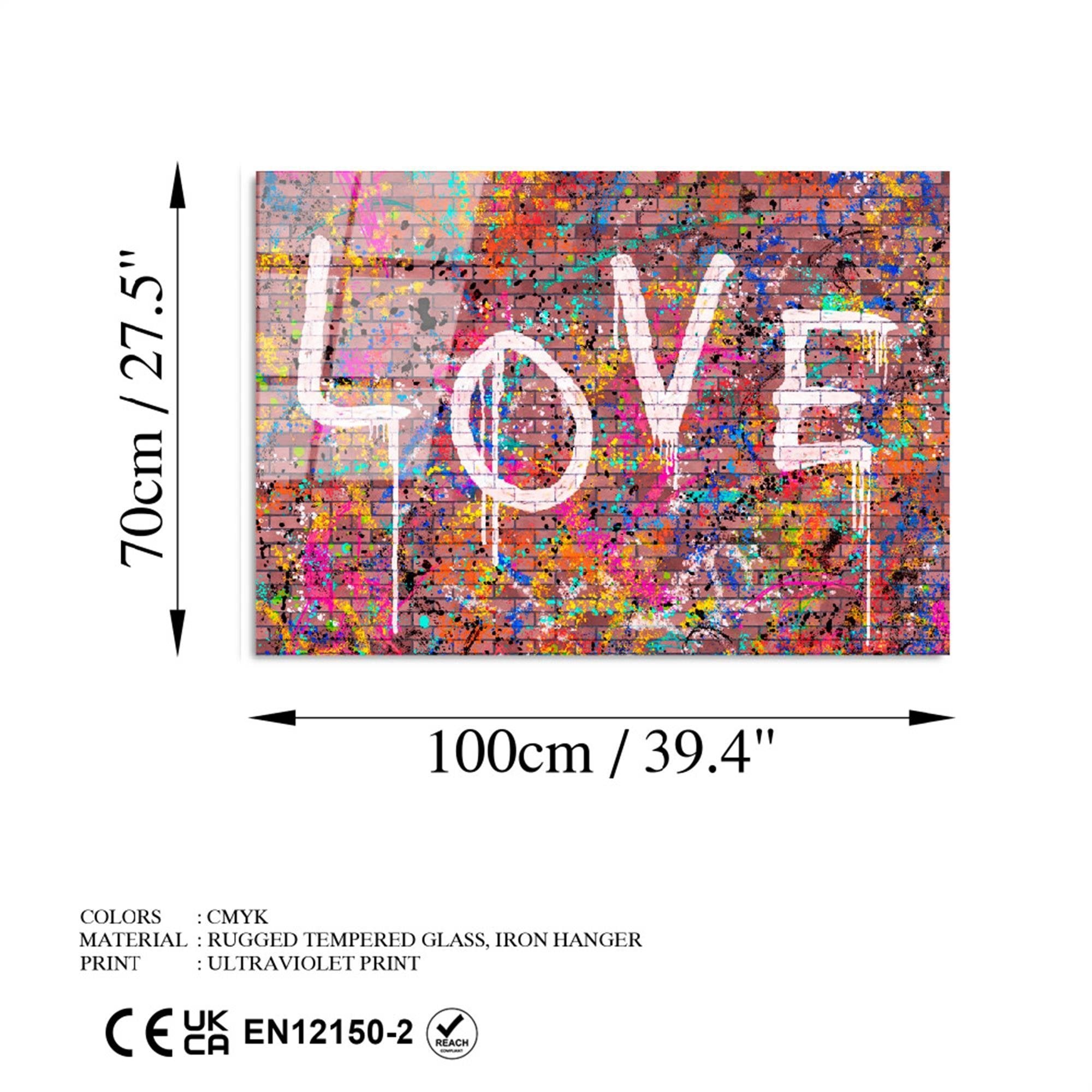 UV-740 Baskılı Cam Dikdörtgen Duvar Tablosu | ByLamp