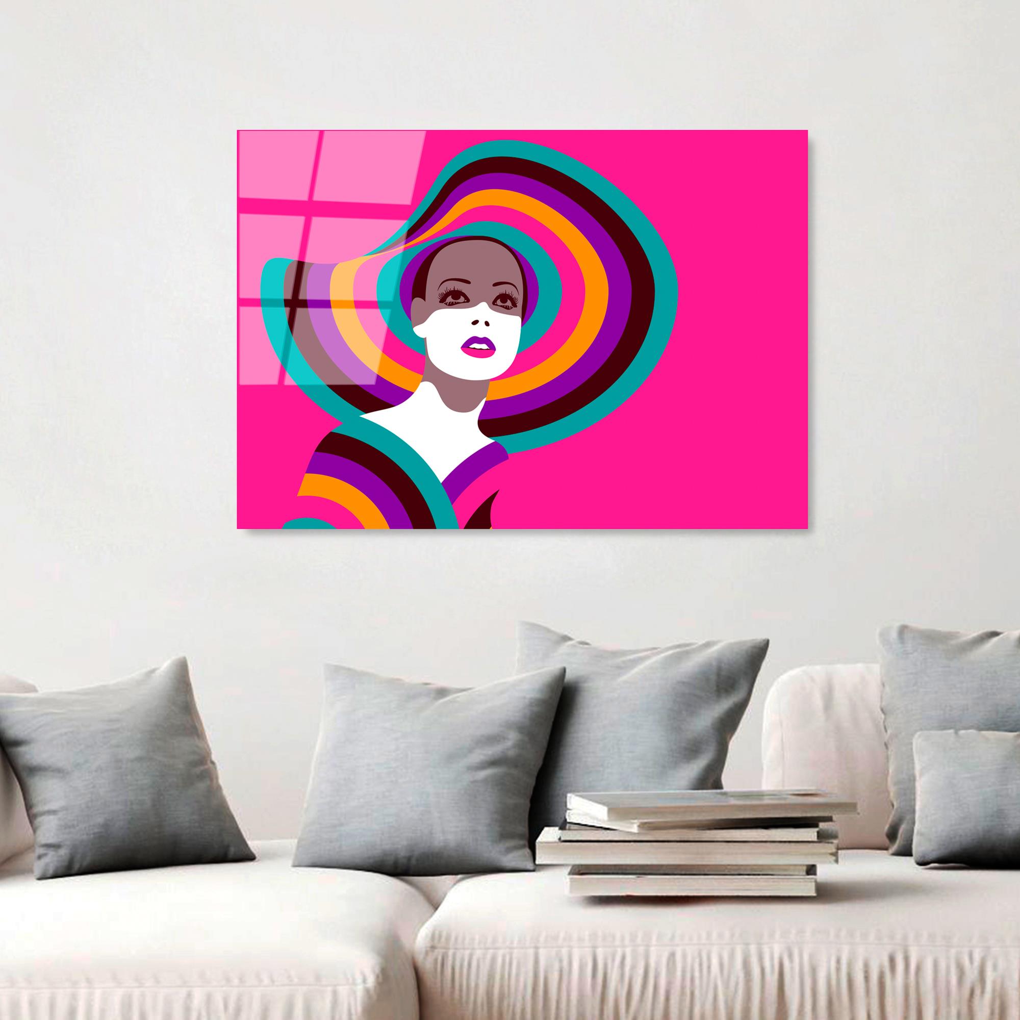 UV-741 Baskılı Cam Dikdörtgen Duvar Tablosu | ByLamp