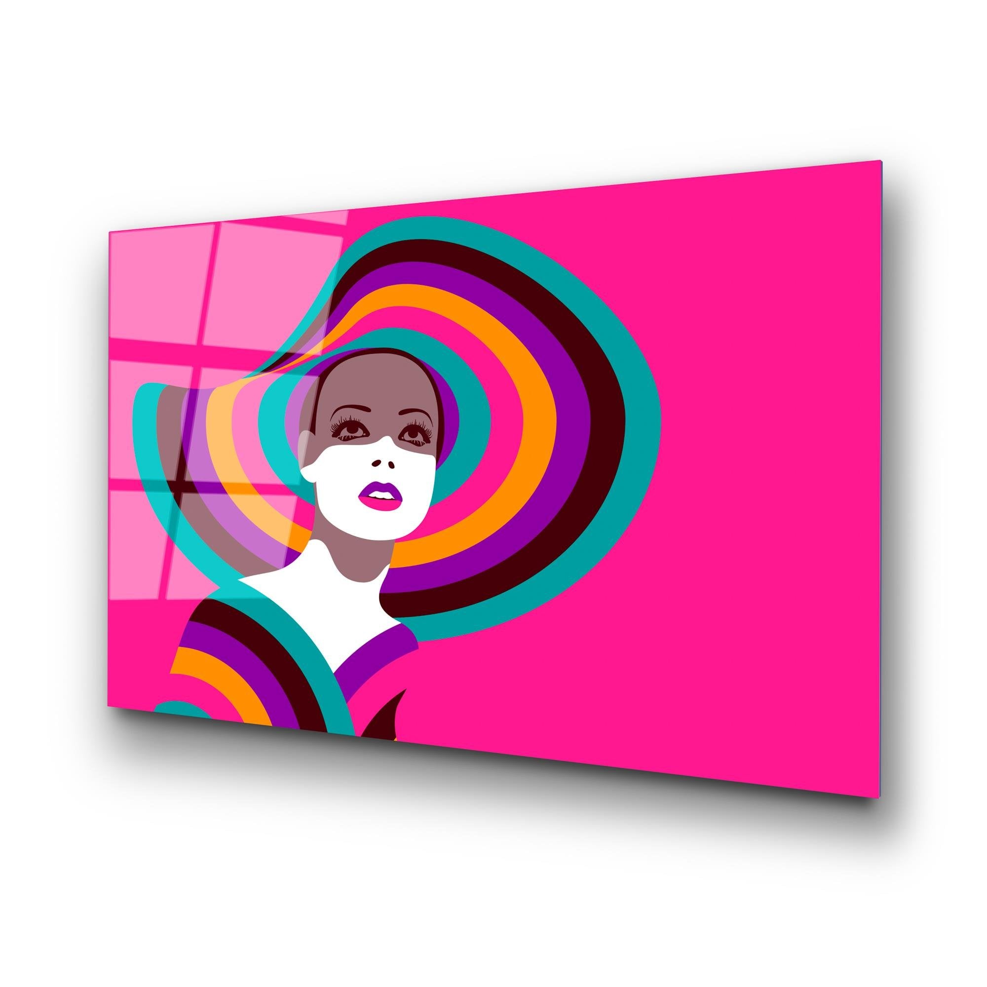 UV-741 Baskılı Cam Dikdörtgen Duvar Tablosu | ByLamp