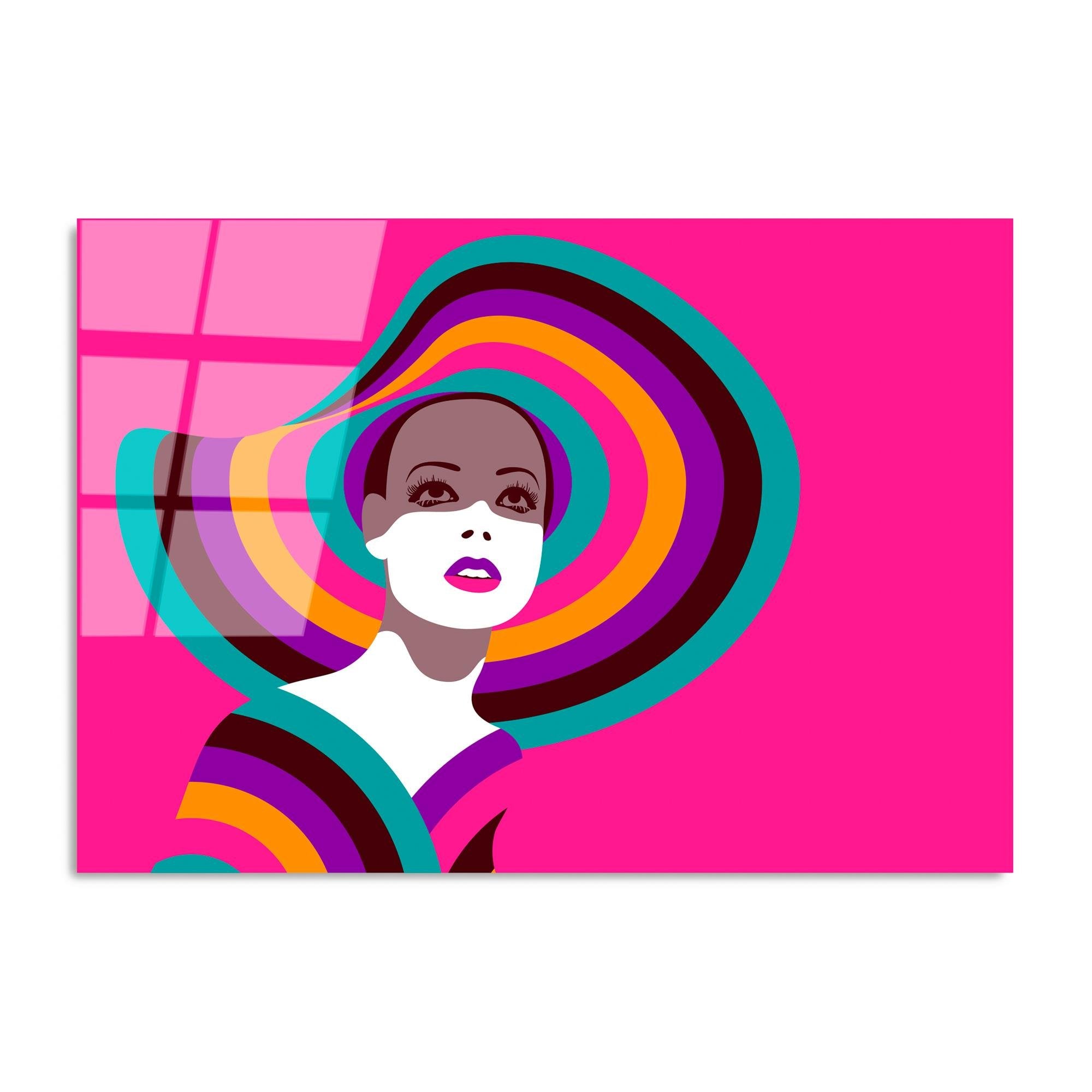 UV-741 Baskılı Cam Dikdörtgen Duvar Tablosu | ByLamp