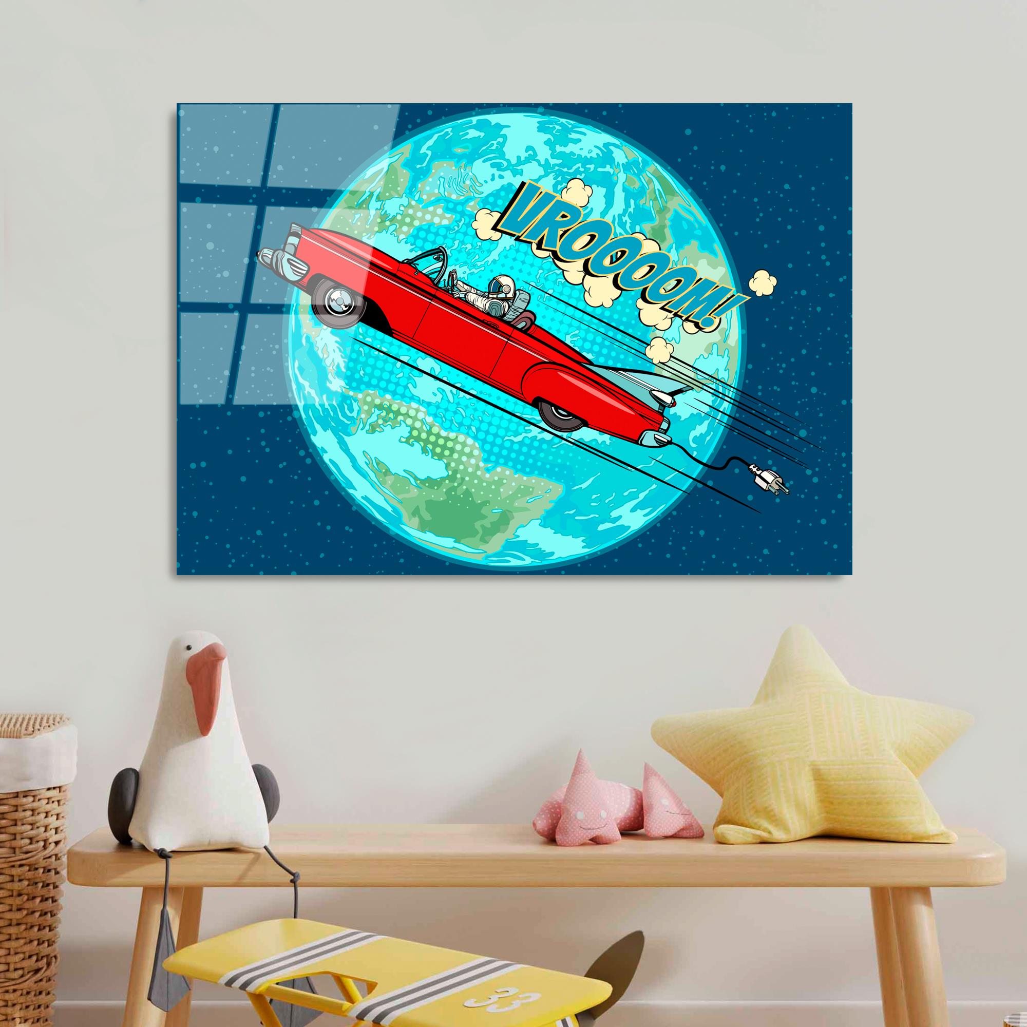 UV-743 Baskılı Cam Dikdörtgen Duvar Tablosu | ByLamp