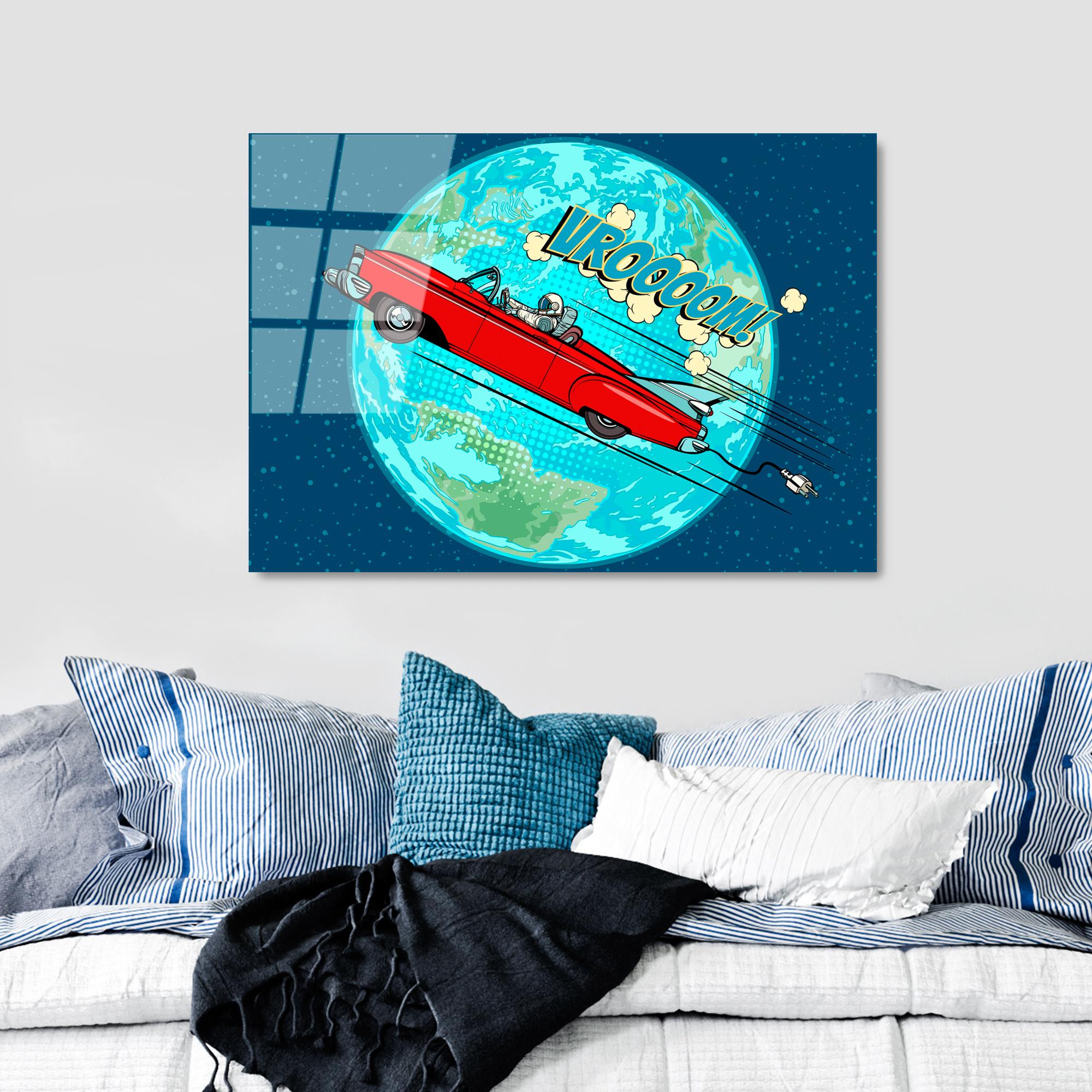 UV-743 Baskılı Cam Dikdörtgen Duvar Tablosu | ByLamp