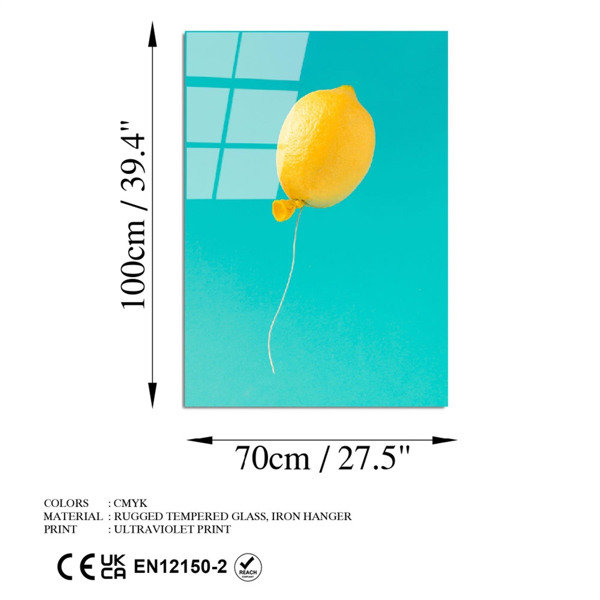 UV-745 Baskılı Cam Dikdörtgen Duvar Tablosu | ByLamp