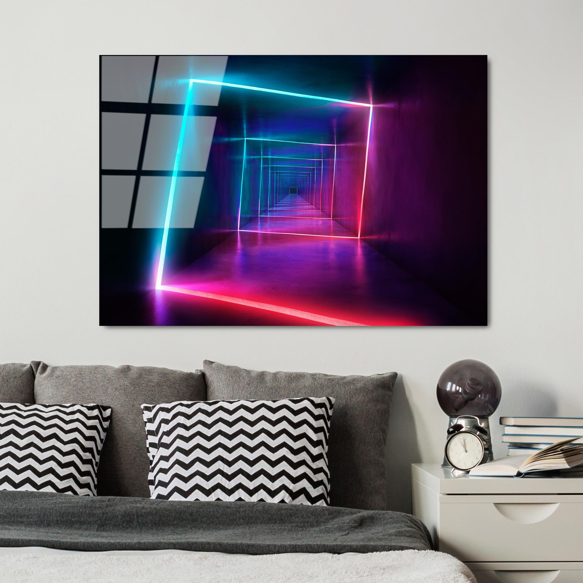 UV-749 Baskılı Cam Dikdörtgen Duvar Tablosu | ByLamp