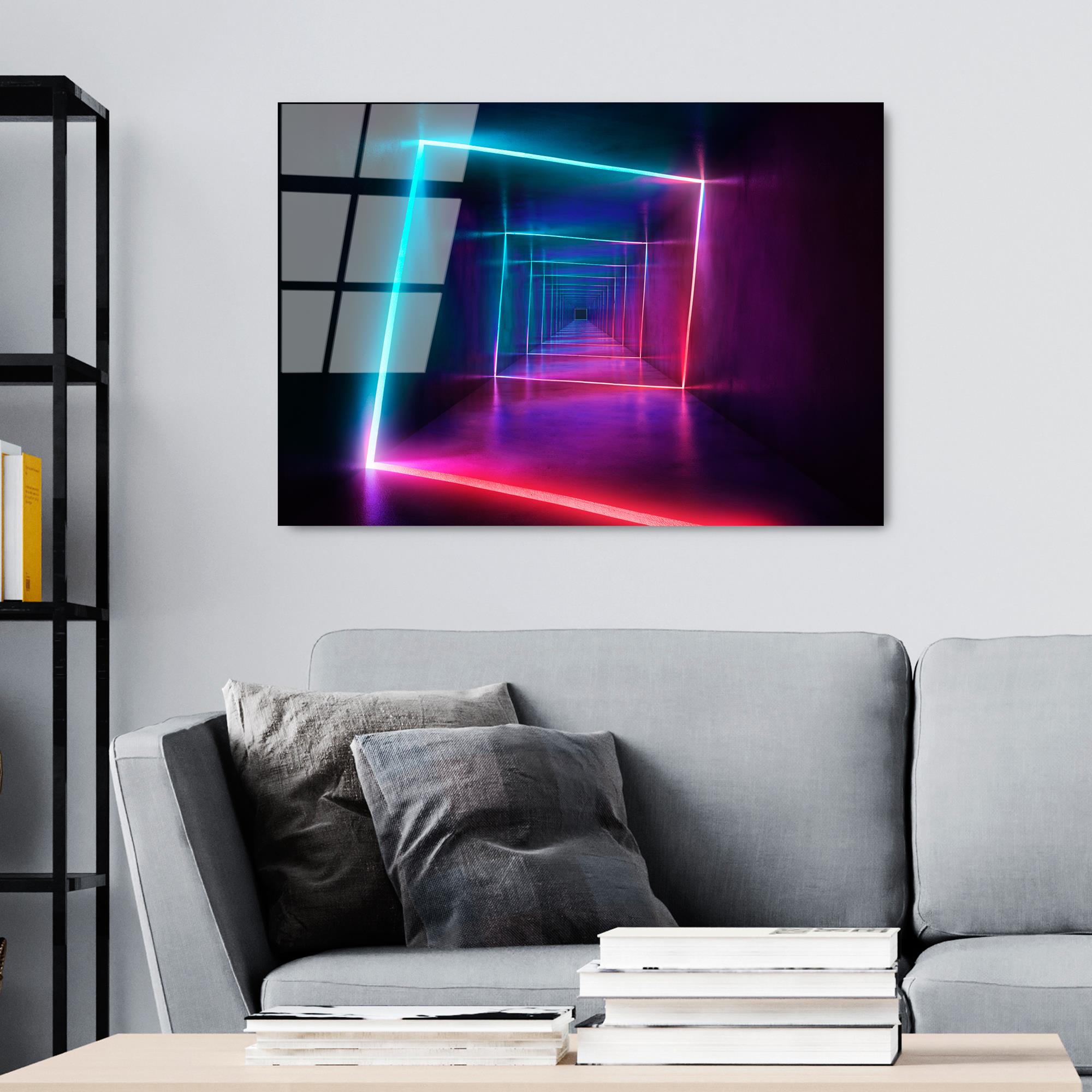 UV-749 Baskılı Cam Dikdörtgen Duvar Tablosu | ByLamp