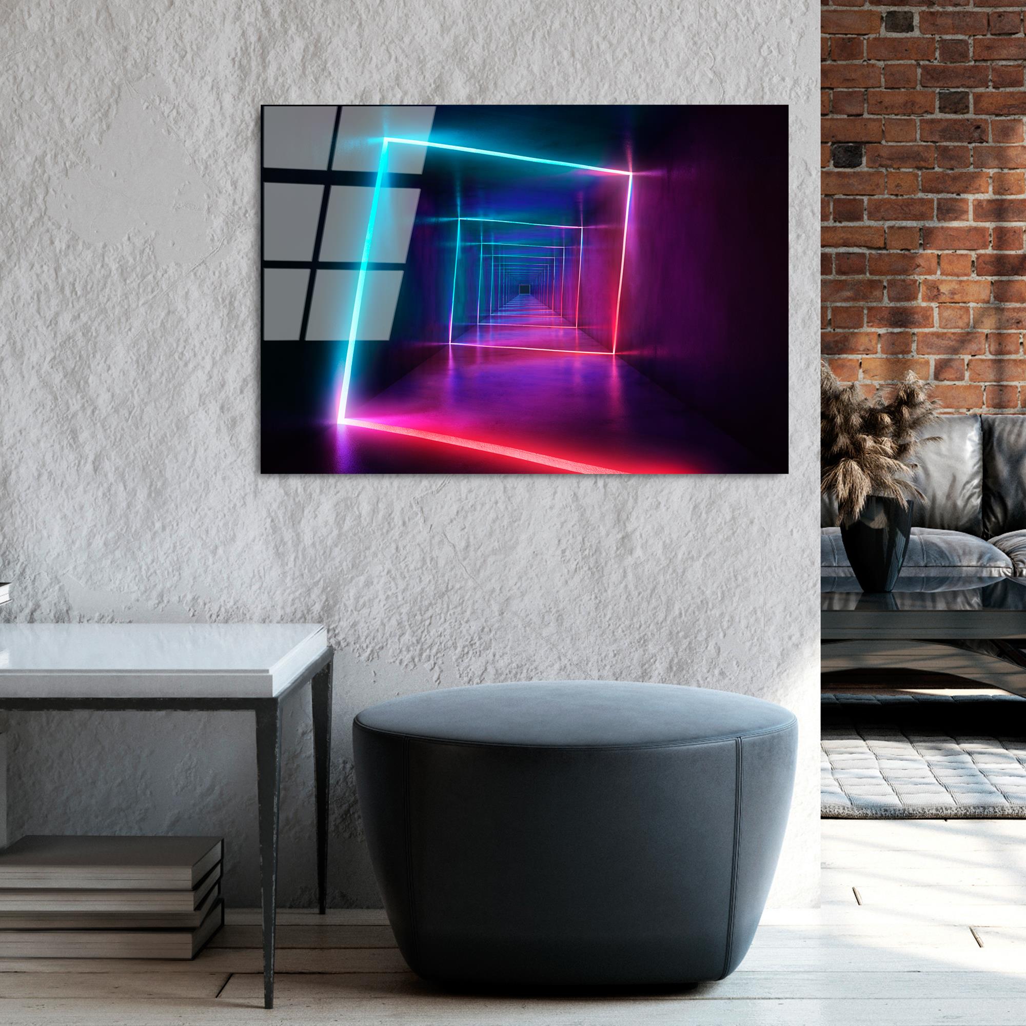 UV-749 Baskılı Cam Dikdörtgen Duvar Tablosu | ByLamp