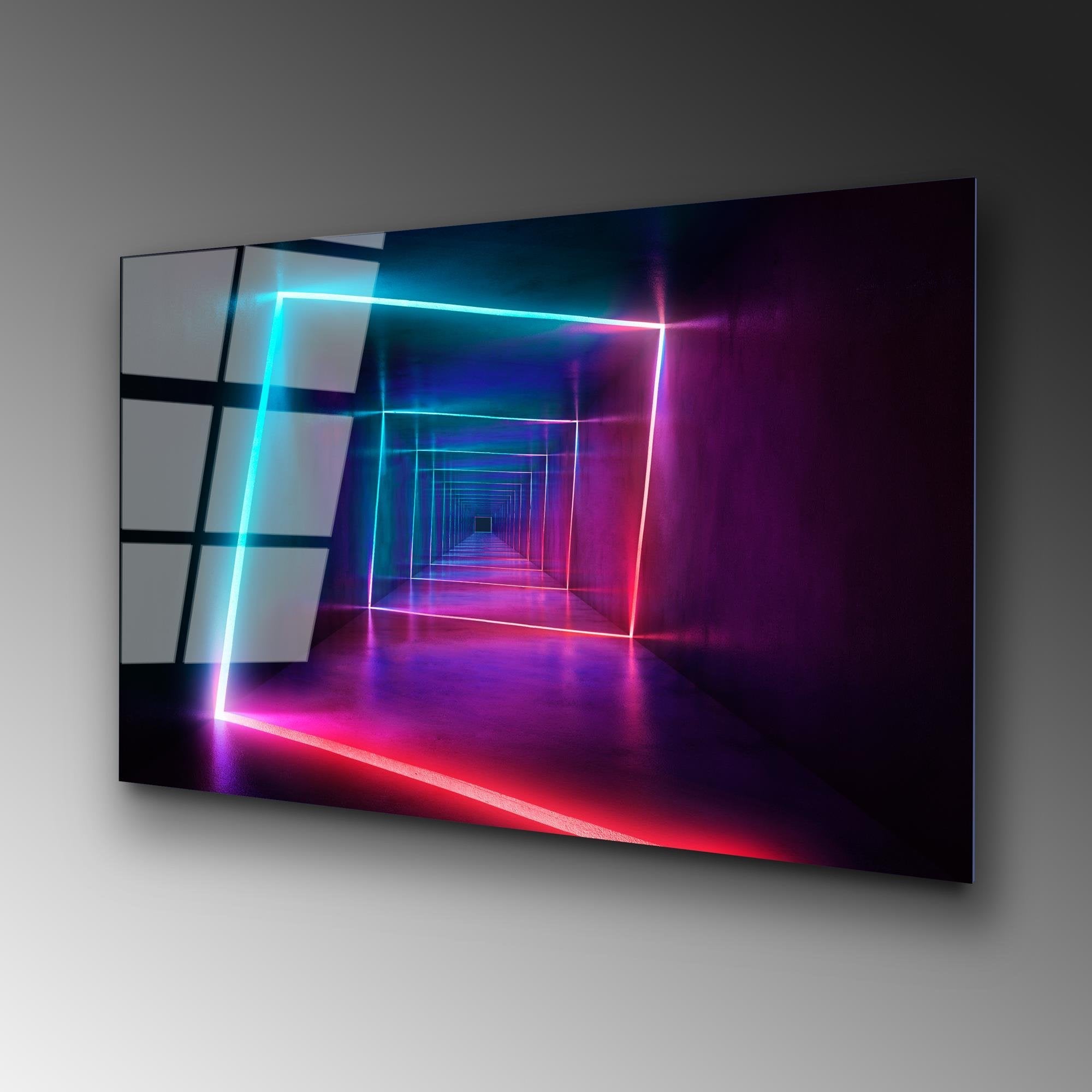 UV-749 Baskılı Cam Dikdörtgen Duvar Tablosu | ByLamp